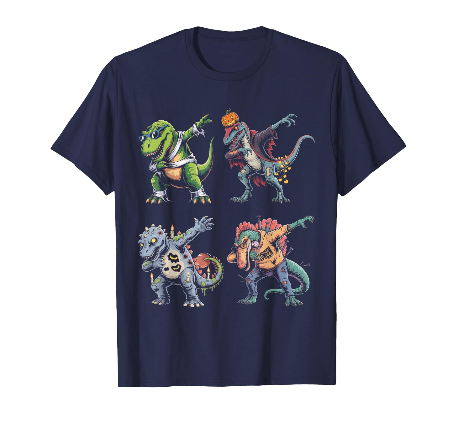 Funny Halloween Dabbing Dinosaur Costume Idea for Boys T-Shirt