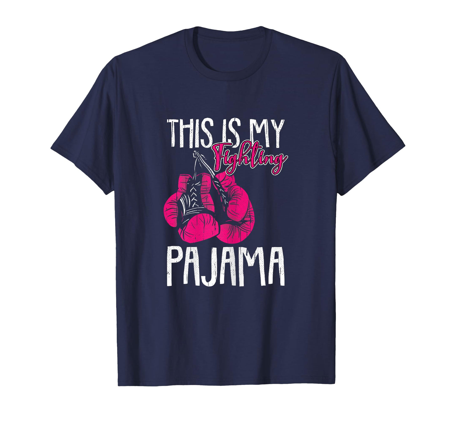 My Fighting Pajama Breast Cancer Awareness Ribbon Warrior T-Shirt