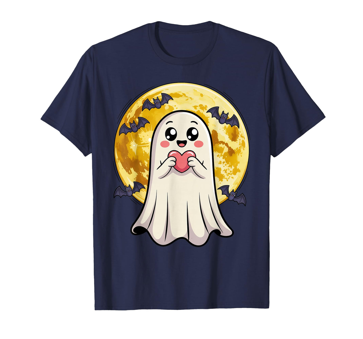 Halloween Shirts Cool Teen Boys Kids Men Halloween Boo Heart T-Shirt