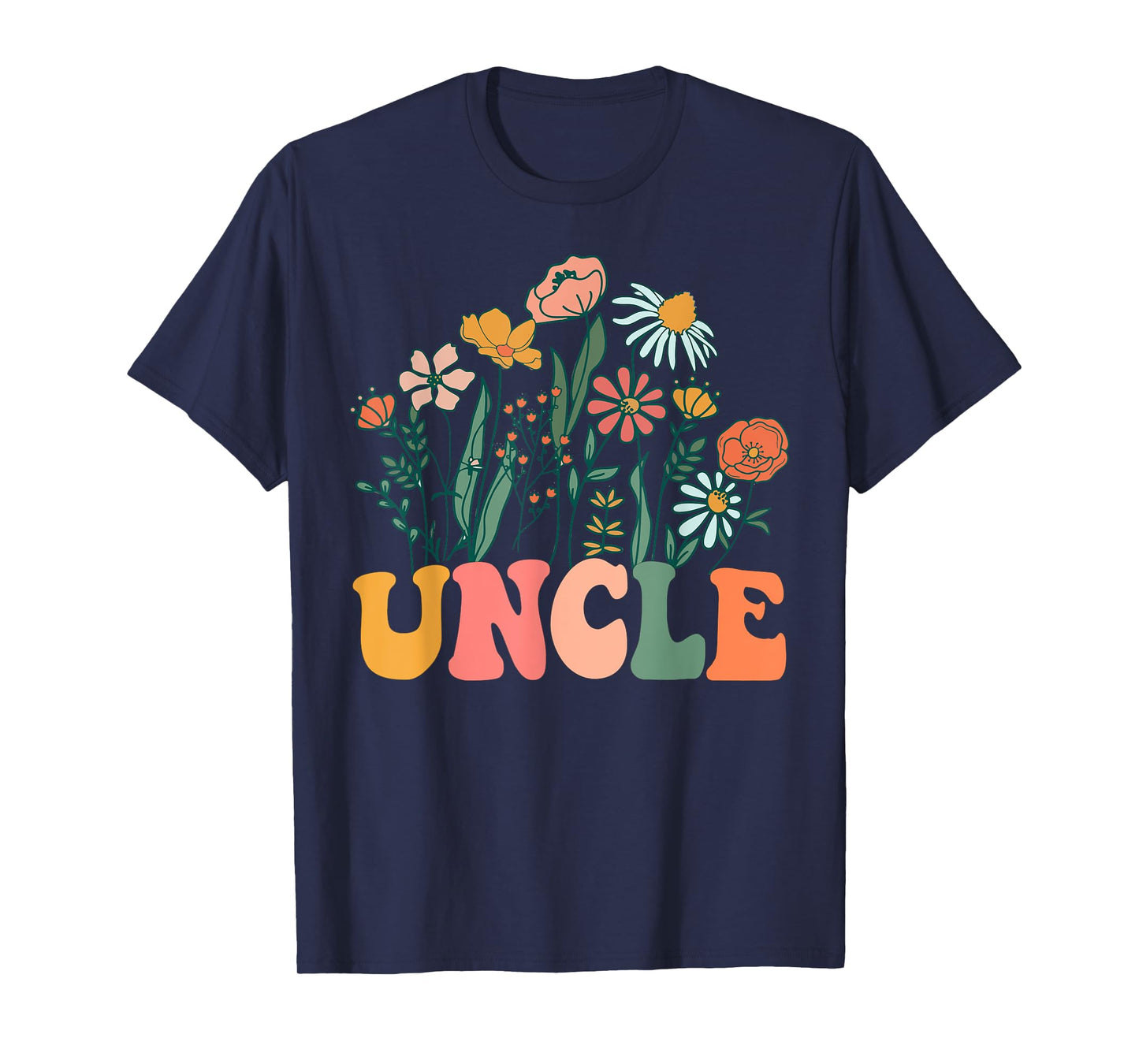 New UNCLE Wildflower First Birthday & Baby Shower T-Shirt