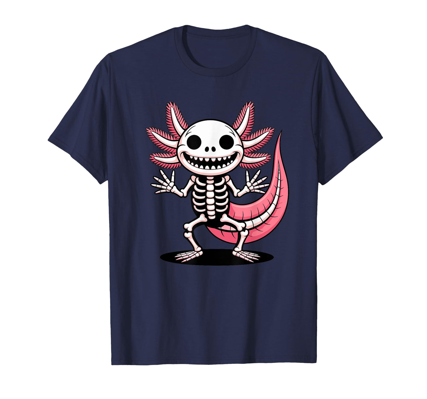 Halloween Axolotl Skeleton Spooky Axolotls T-Shirt