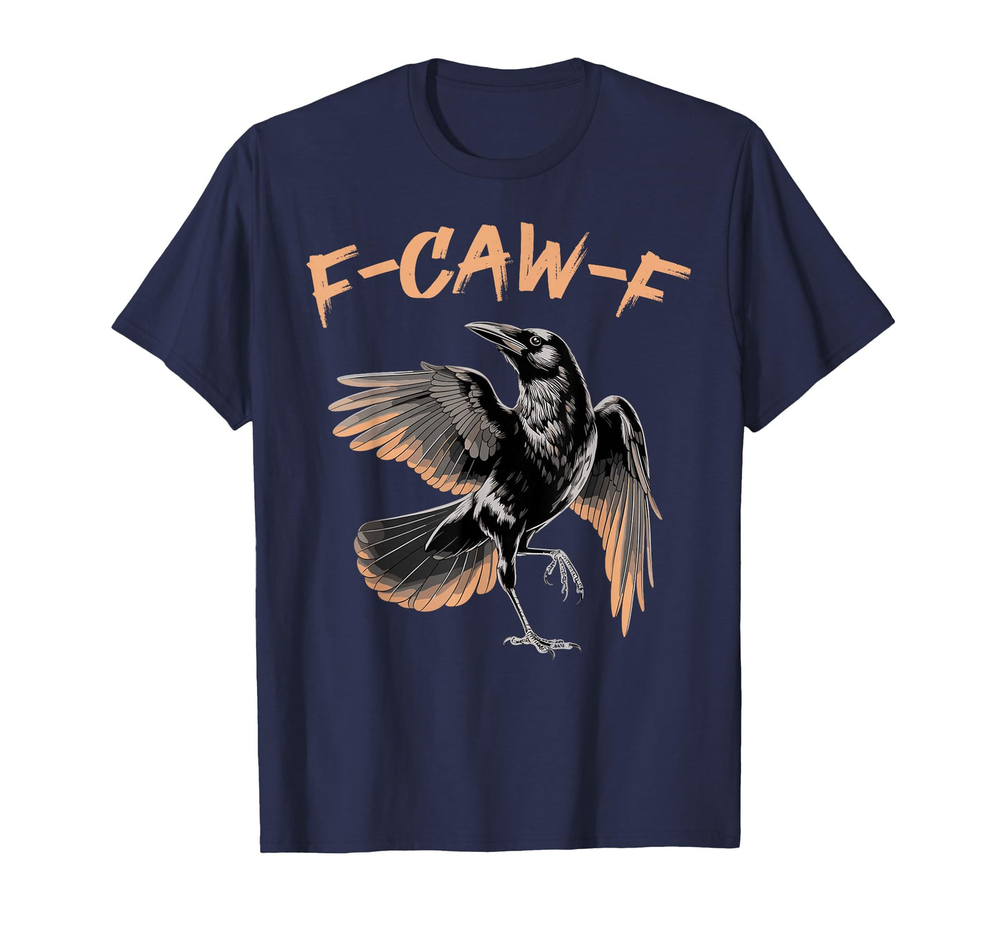 Black Crow, F-Caw-F Funny Black Bird Gothic T-Shirt