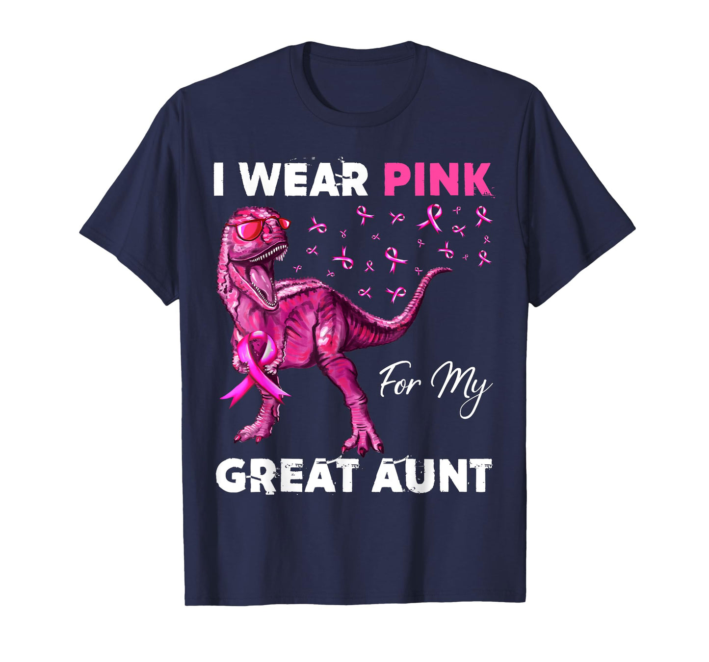 I Wear Pink For My Great Aunt Breast Cancer Awareness T-Shirt