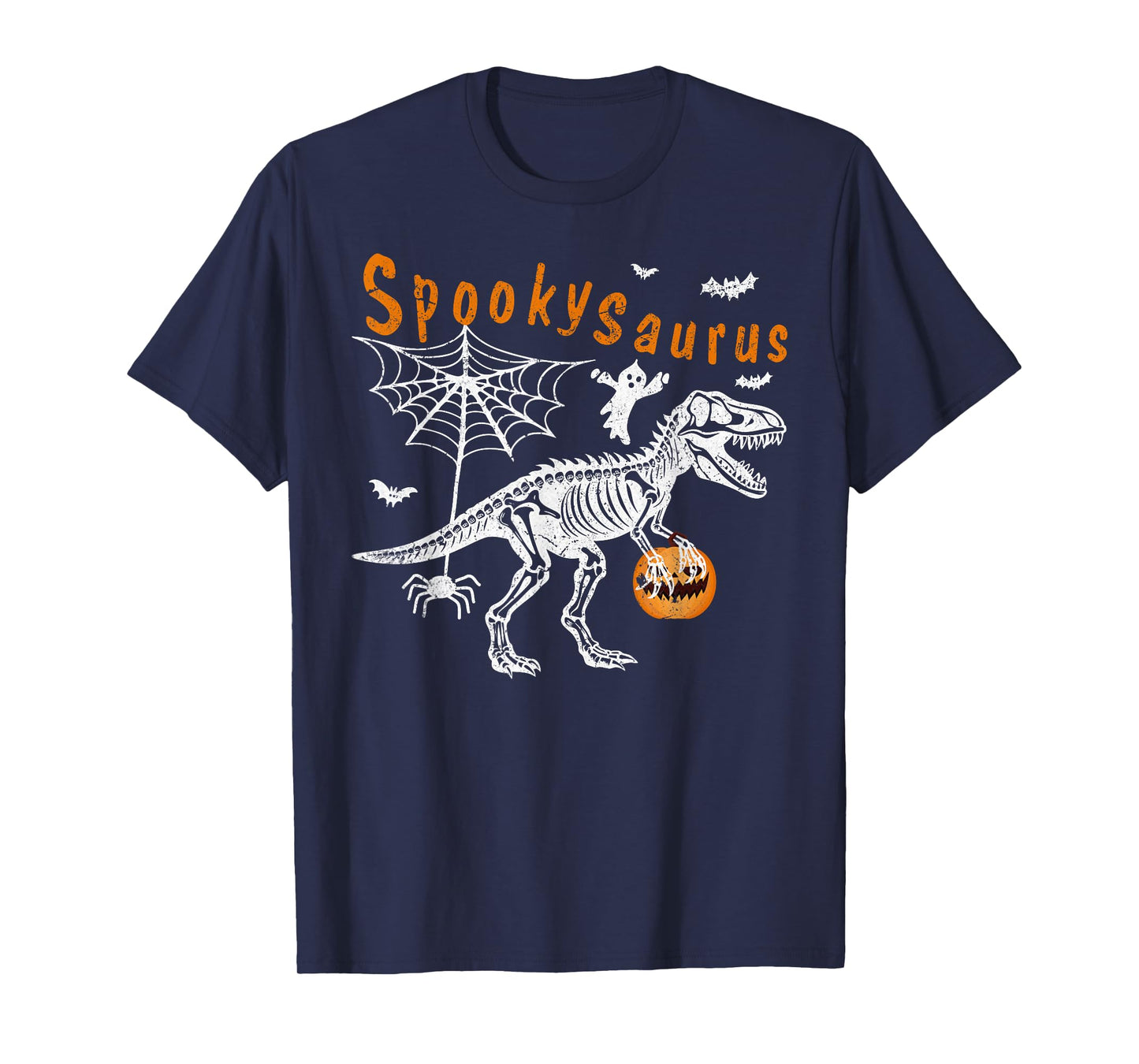 Spooky Saurus T-Rex Dinosaur Halloween Men Boys Kids T-Shirt