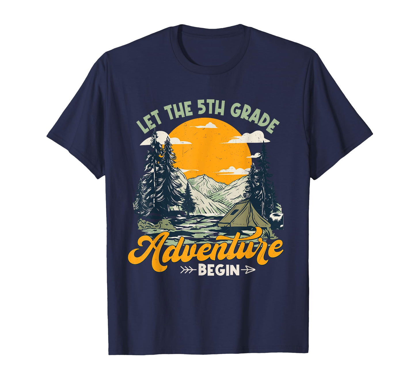 Let get 5th grade adventure begin boys girls back to school T-Shirt