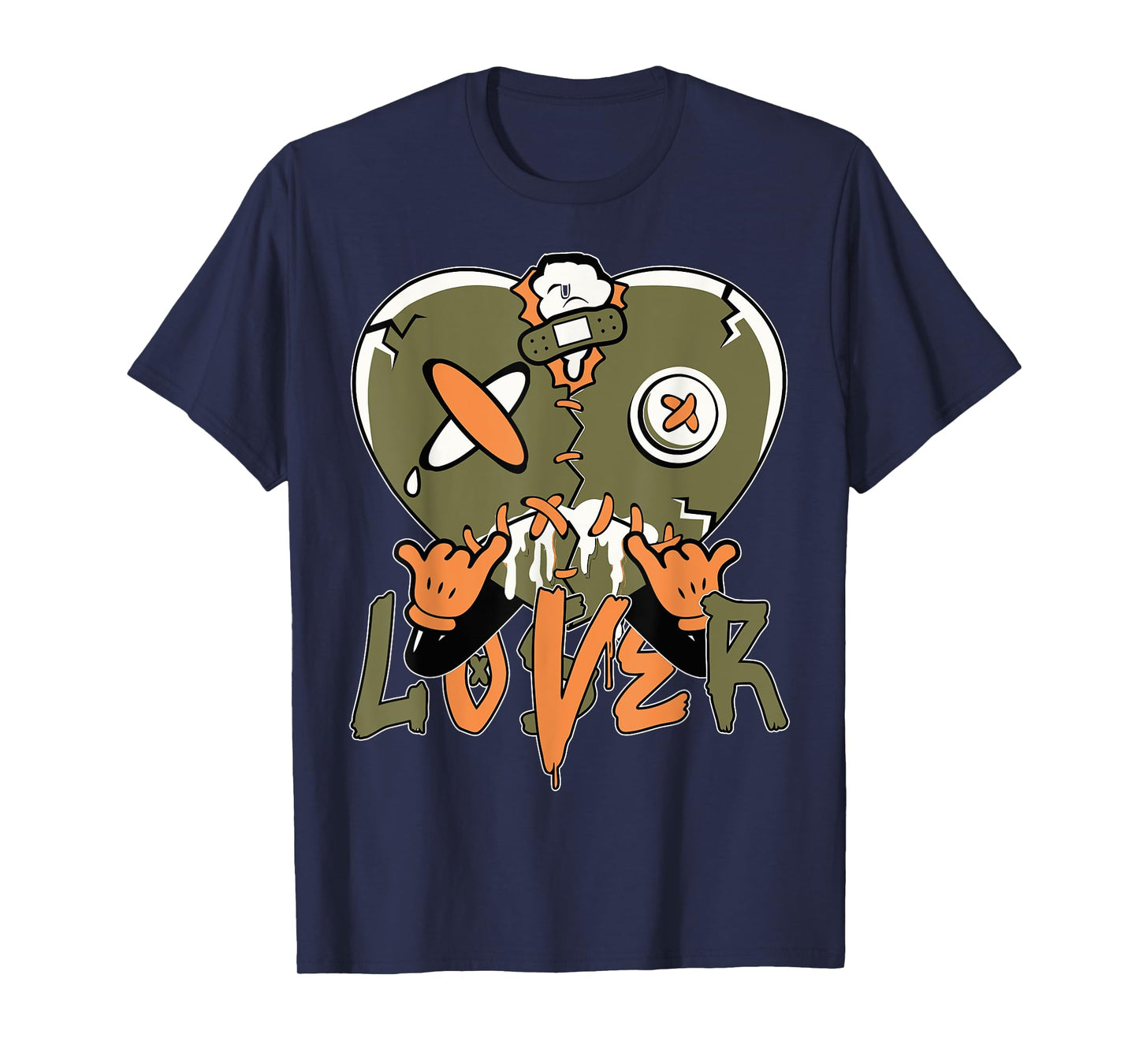 Loser Lover Drip Heart Olive Green 5s Matching For Men Women T-Shirt