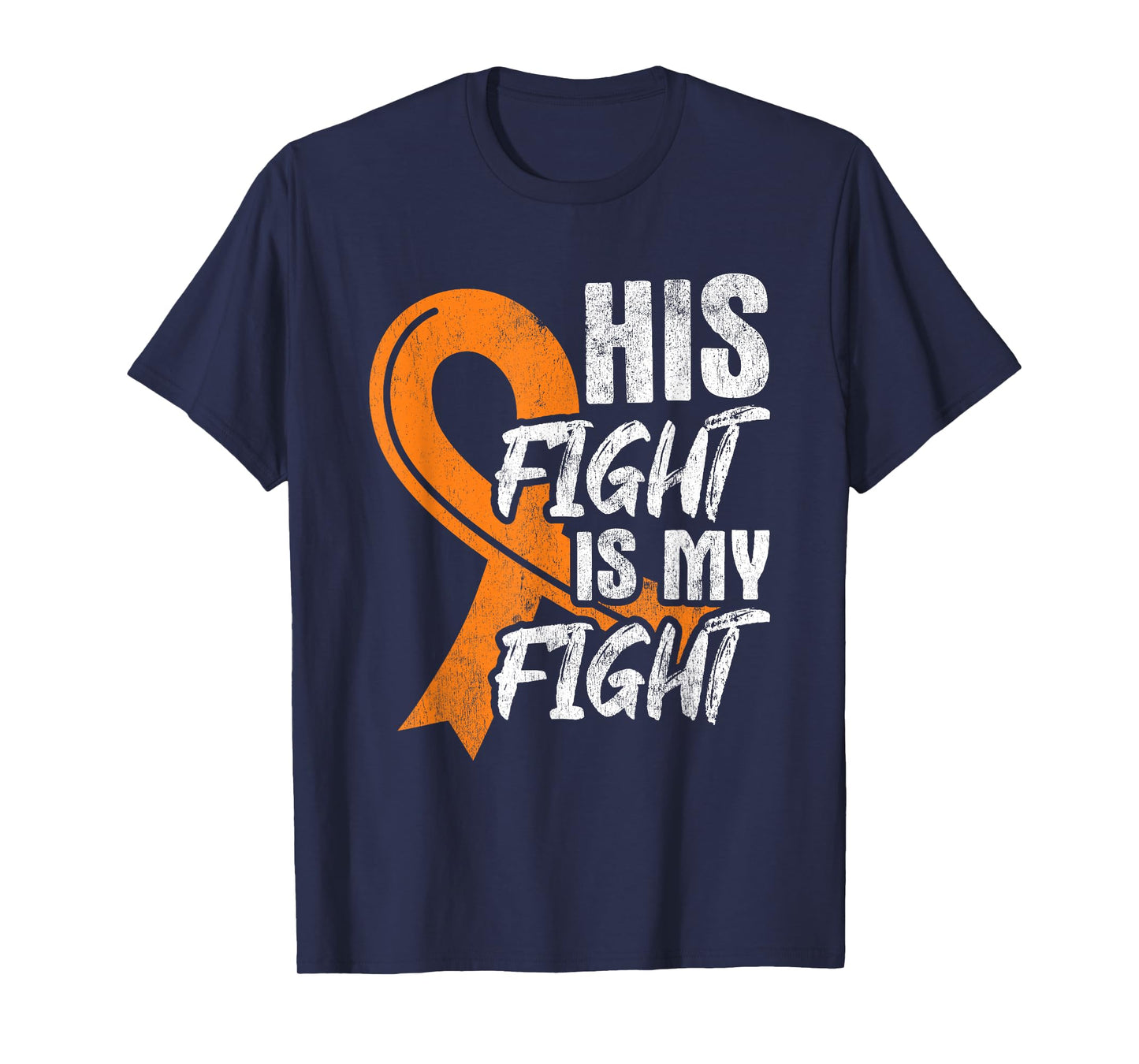 His Fight My Fight Leukemia Cancer Leukemia Awareness Ribbon T-Shirt