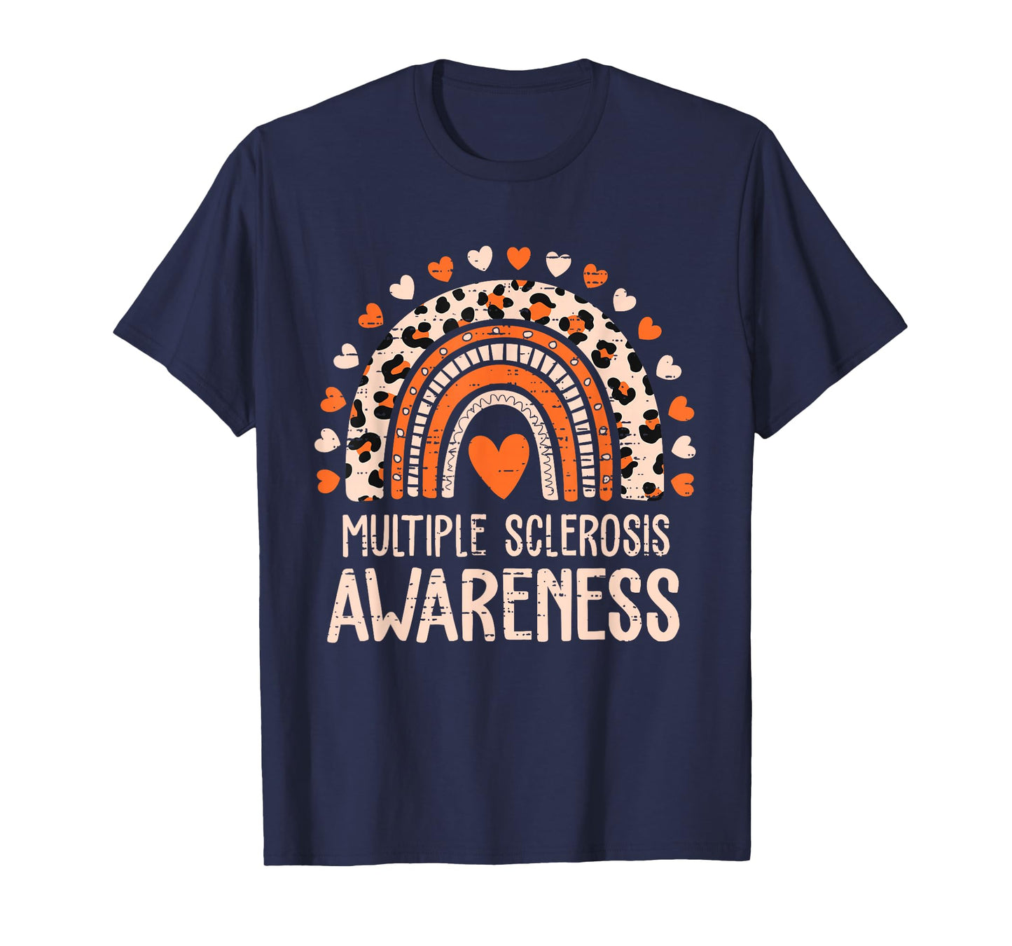Multiple Sclerosis Awareness MS Awareness Rainbow Support T-Shirt