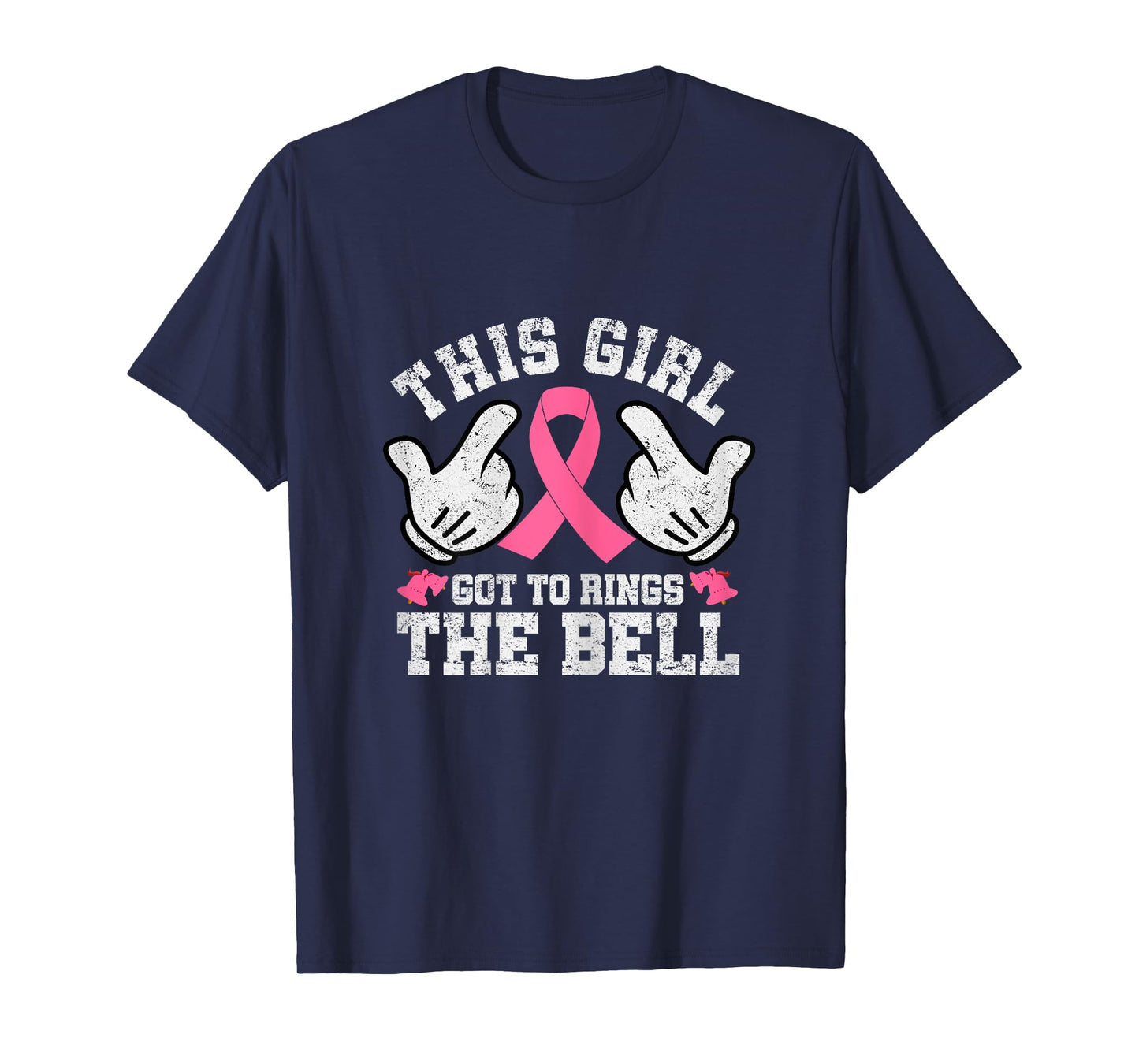 This Girl Rings the Bell Breast Cancer Awareness Pink Ribbon T-Shirt
