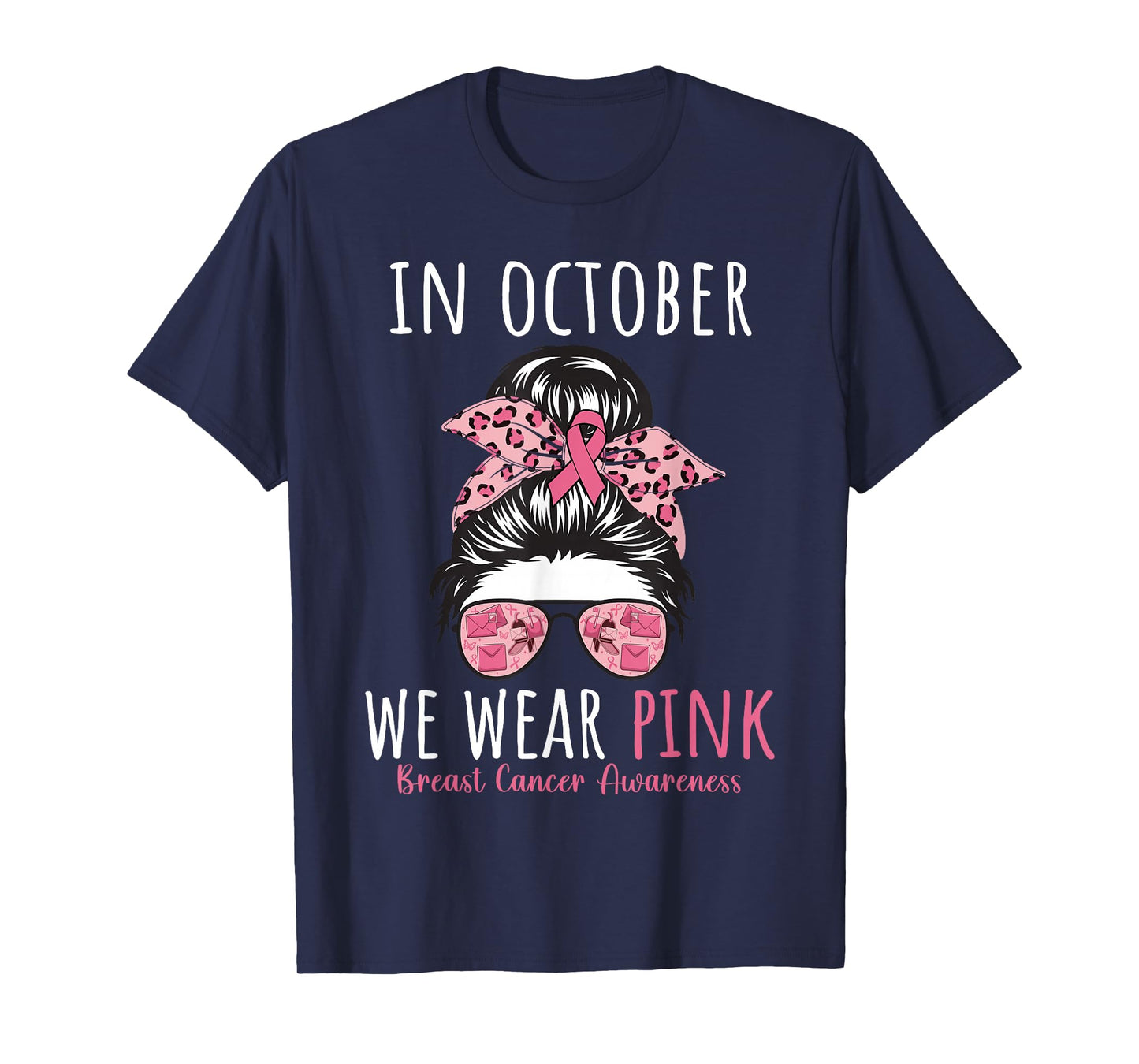 Breast Cancer Postal Worker In October We Wear Pink Women T-Shirt