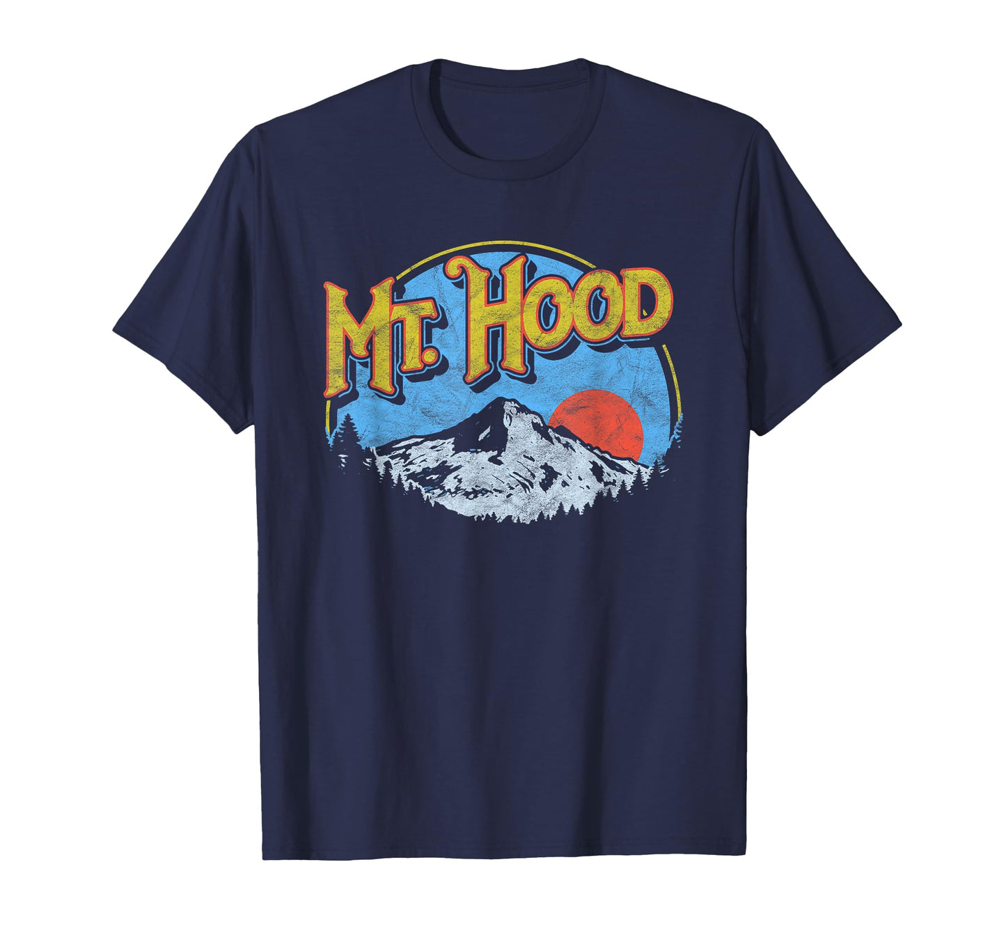 Vintage Mt Hood Oregon Nature & Outdoors Retro Graphic T-Shirt