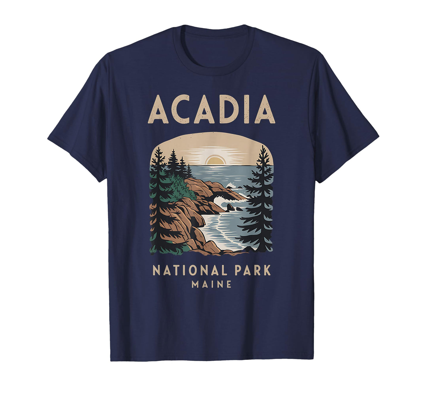 Outdoor Nature Hiking Acadia National Park Maine T-Shirt