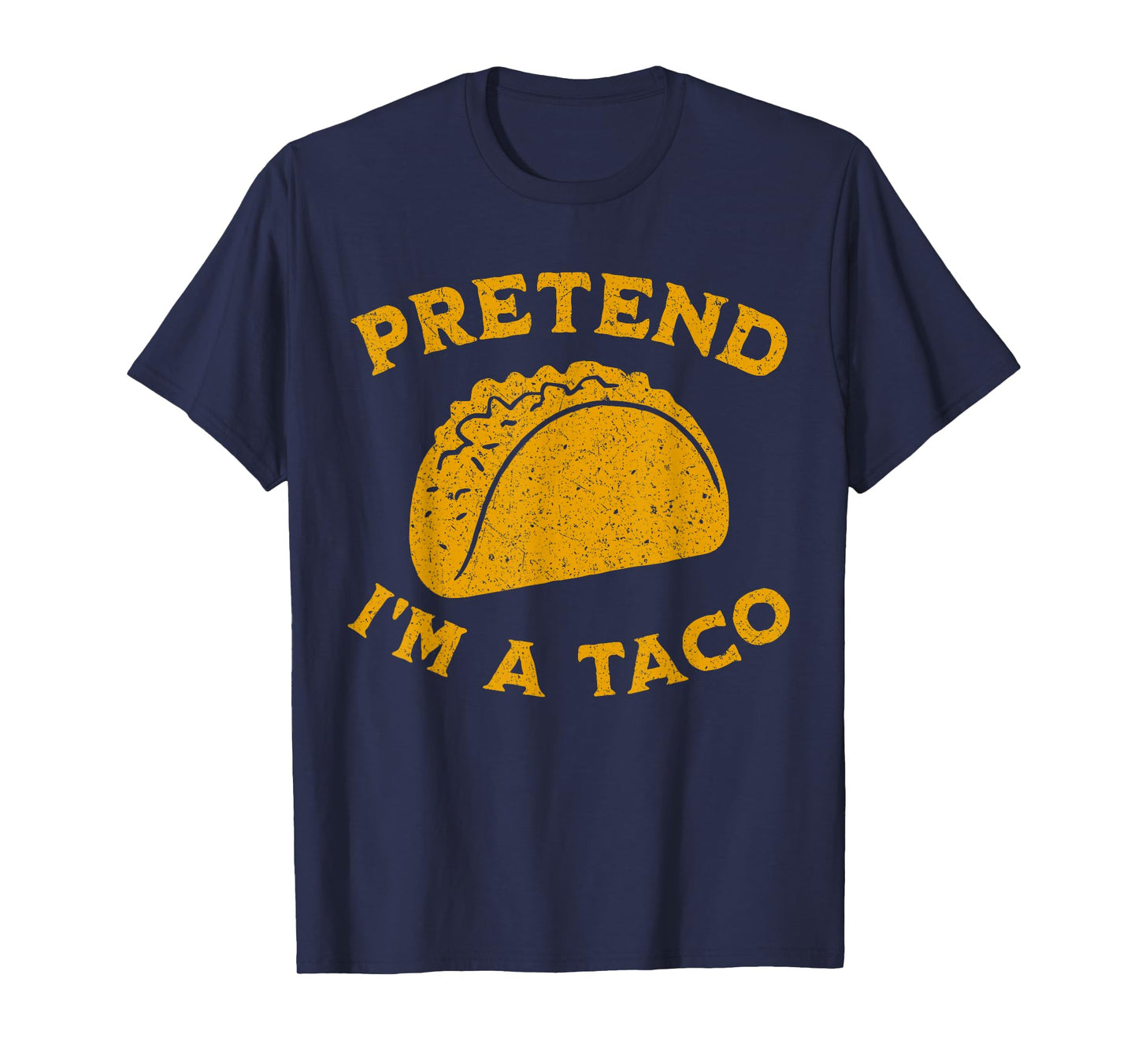Vintage Halloween Taco Lover Halloween Pretend I'm A Taco T-Shirt
