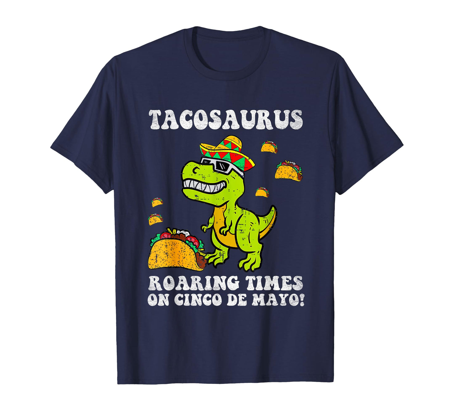 Tacosaurs Cinco De Mayo Dinosaur Taco Mexican Kids Boys T-Shirt