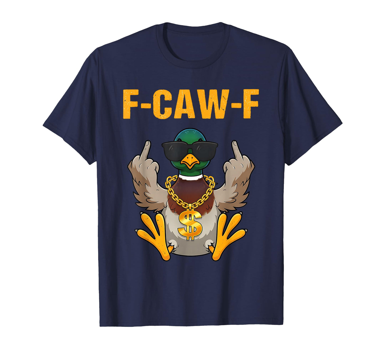 F Caw F Waterfowl Mallard Duck Hunting Camo Duck Hunters T-Shirt