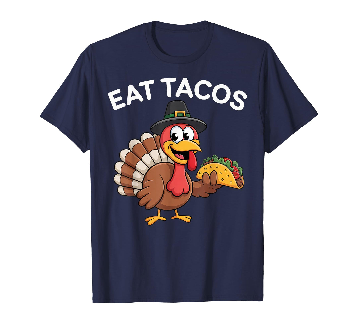 Funny Thanksgiving Turkey Eat Tacos Mexican Thanksgiving Fun T-Shirt