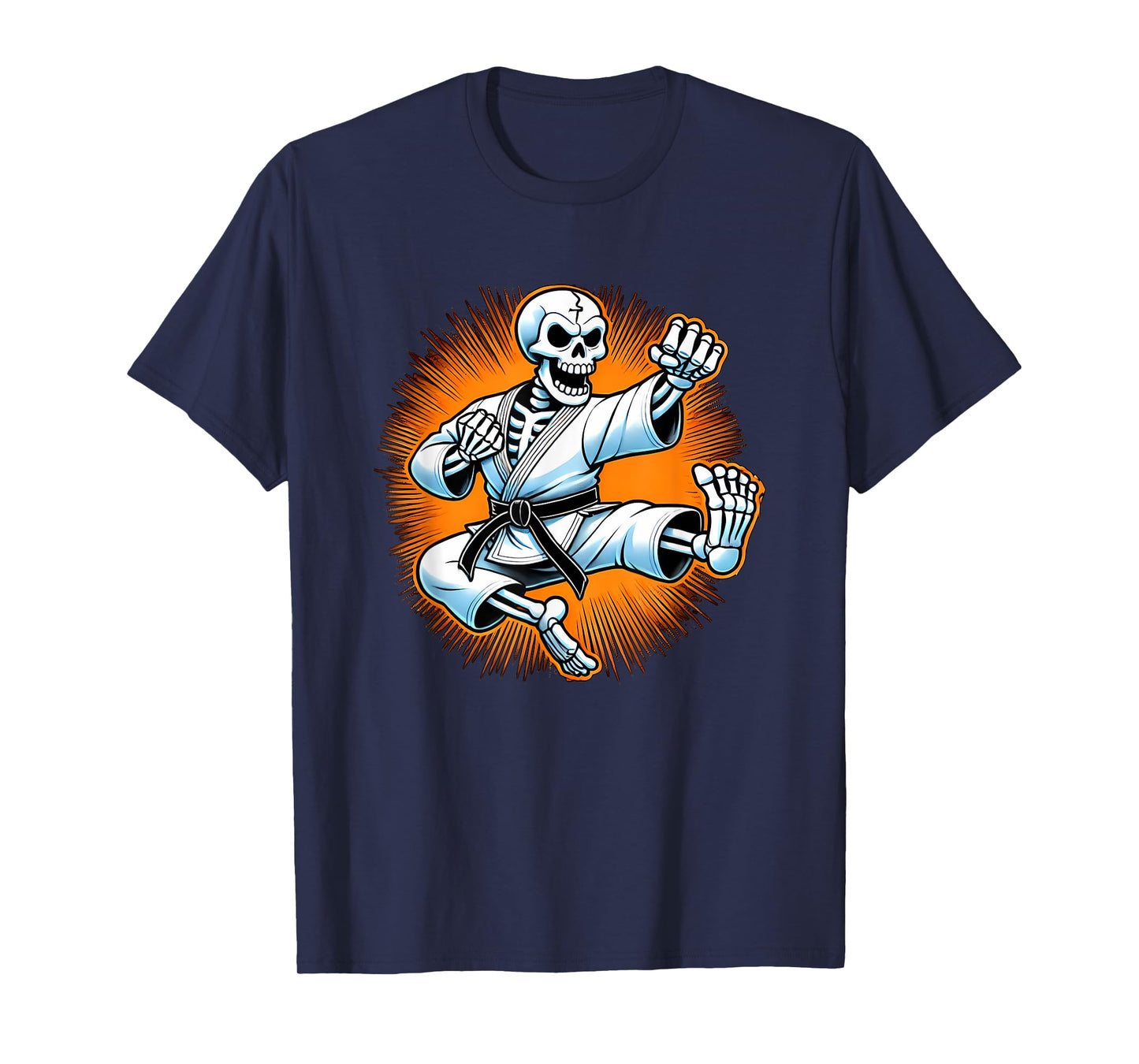 Halloween Skeleton Karate T-Shirt