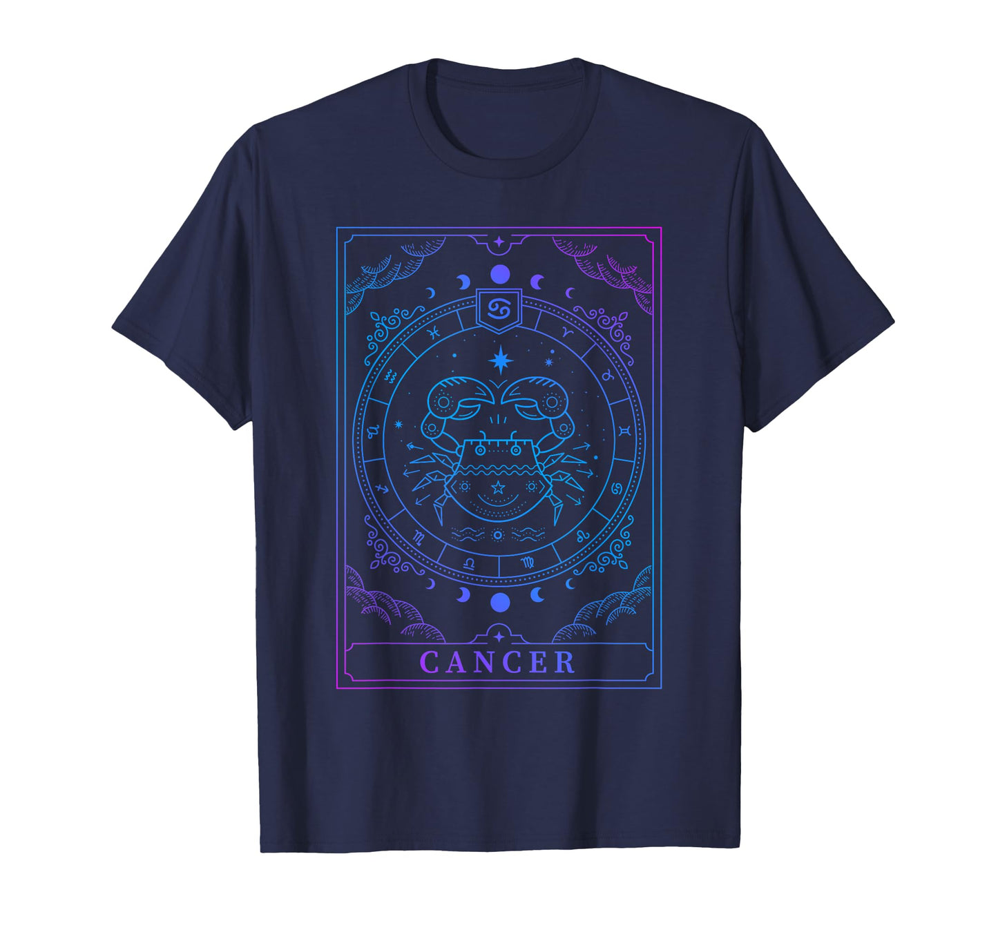 Cancer Tarot Card Zodiac Sign Horoscope Lover Men Women T-Shirt