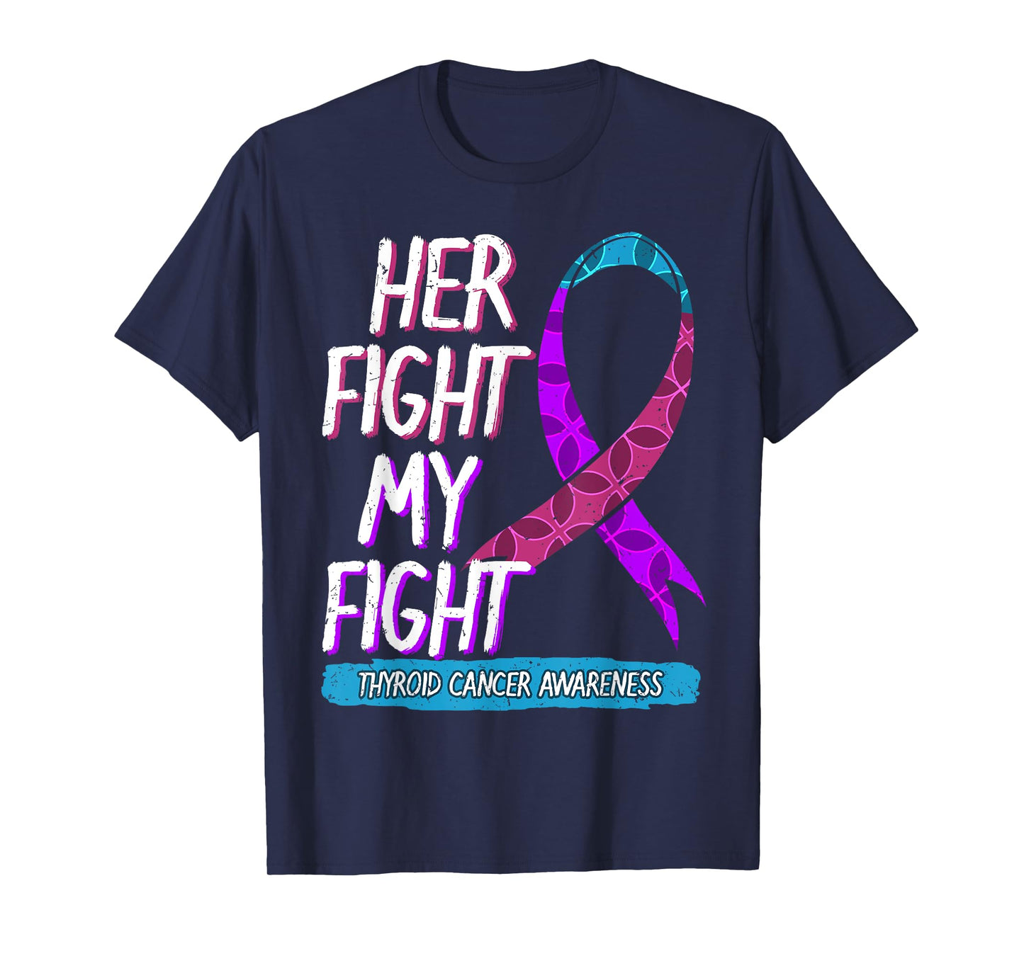 Thyroid Cancer Awareness Ribbon Endocrinologist Gift Idea T-Shirt