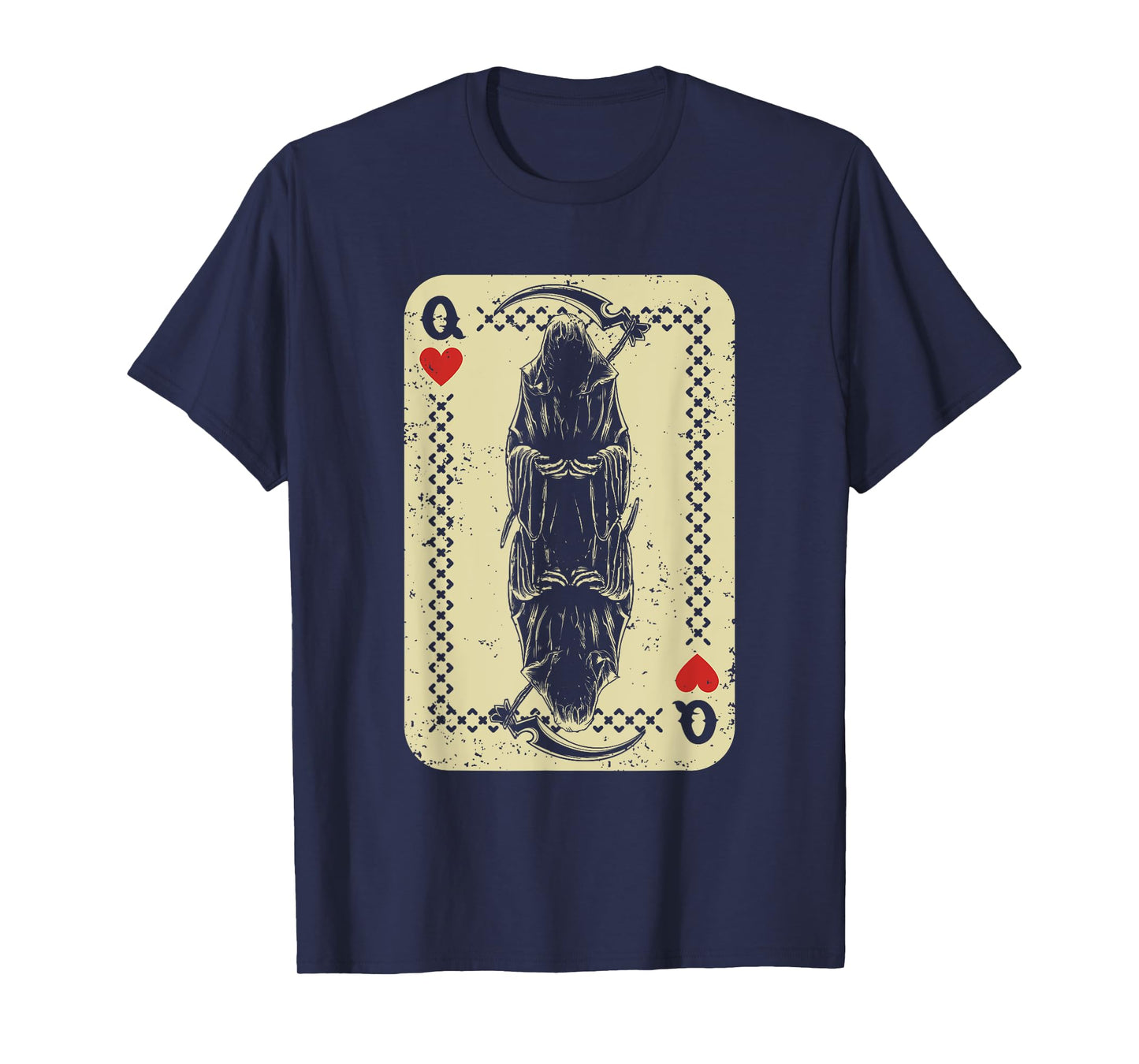 Santa Muerte Calavera Mexico Skeleton Poker Card Death Queen T-Shirt