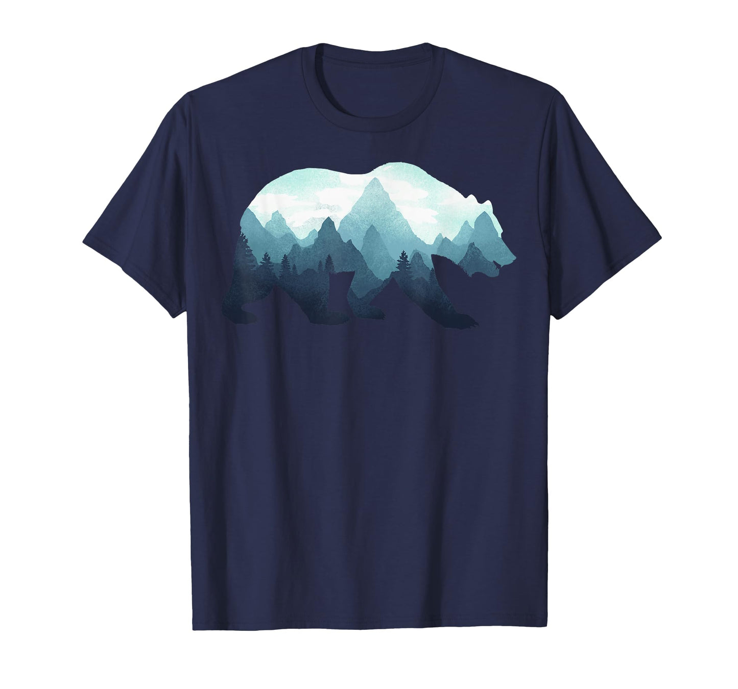 Bear Double Exposure Surreal Wildlife Animal T-Shirt
