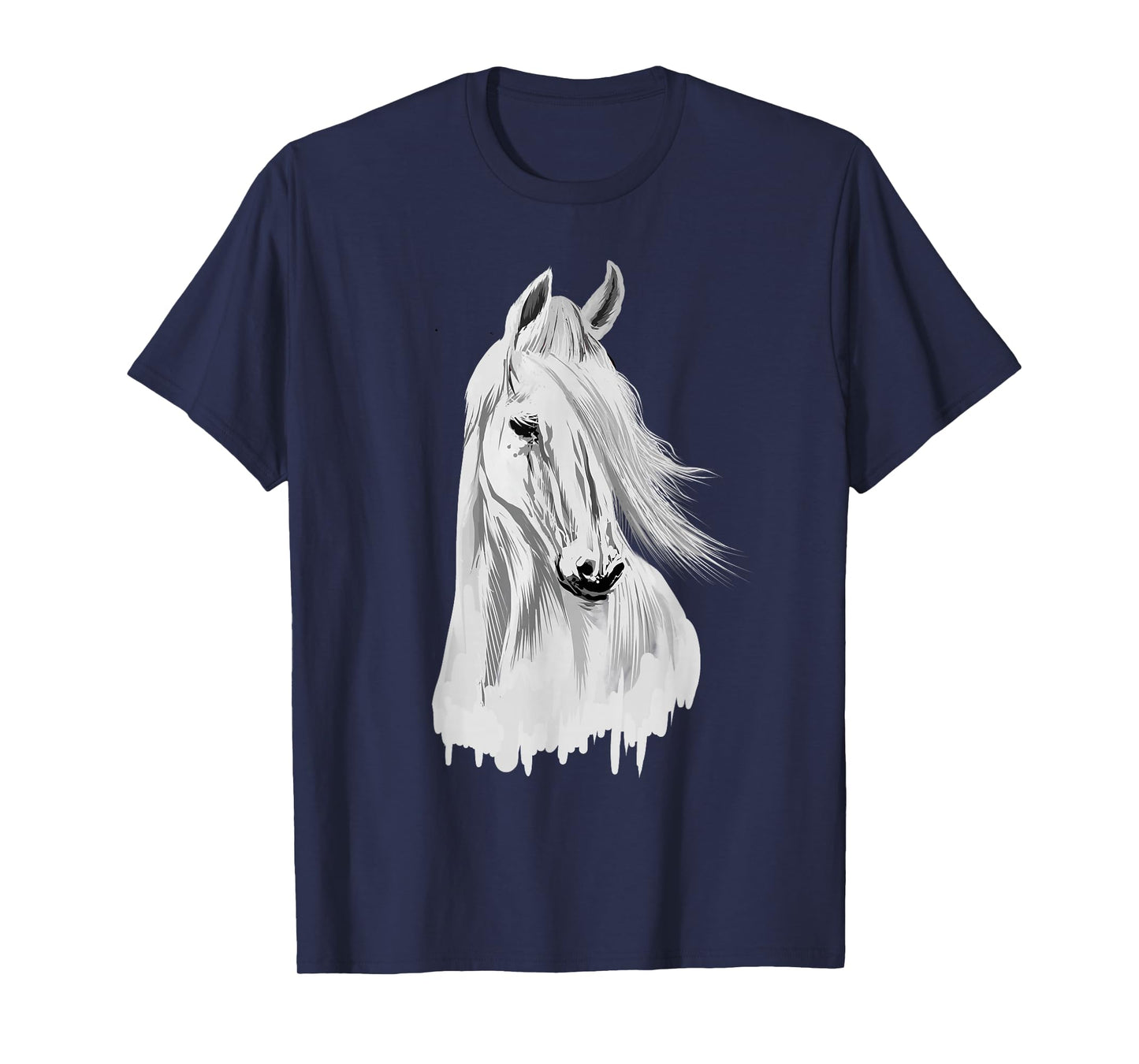 Horse Head Funny Equestrian Animal Lover Gift Men Women Kids T-Shirt