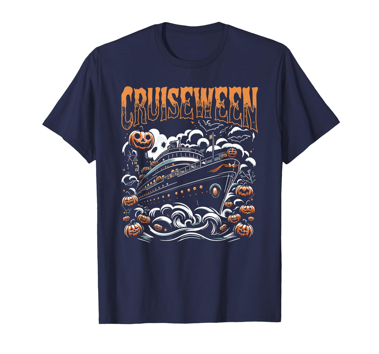 Cruising Designs By MCG.Co Cruiseween Black Unisex-Adults & Kids Halloween T-Shirt