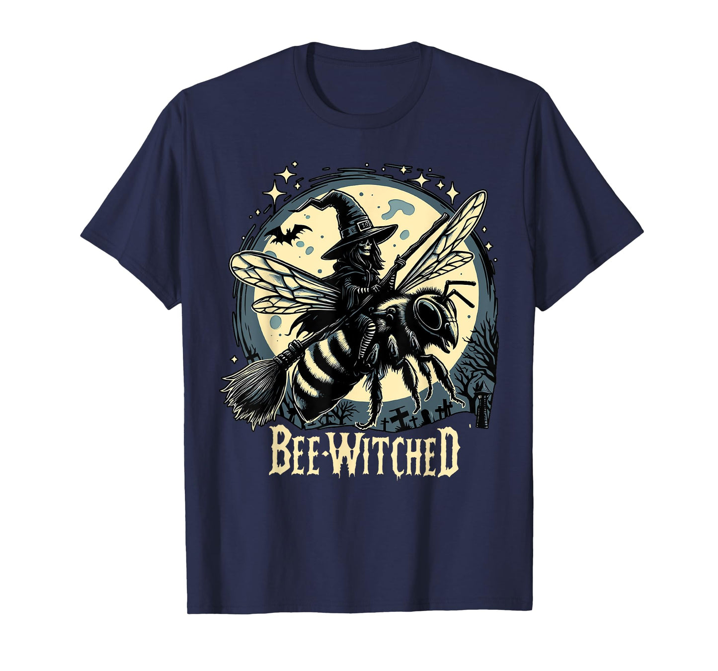 Bee Witched Halloween Skeleton Spooky Beekeeper Lover T-Shirt