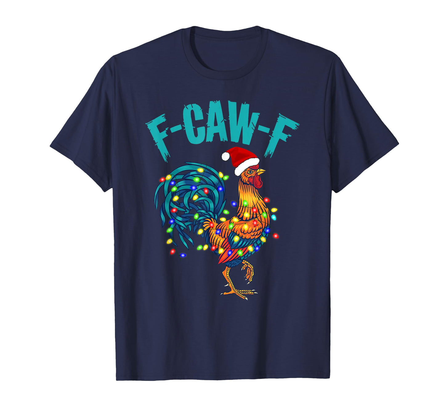 F-Caw-F Funny Chicken Humor Rooster Meme Christmas Pajamas T-Shirt