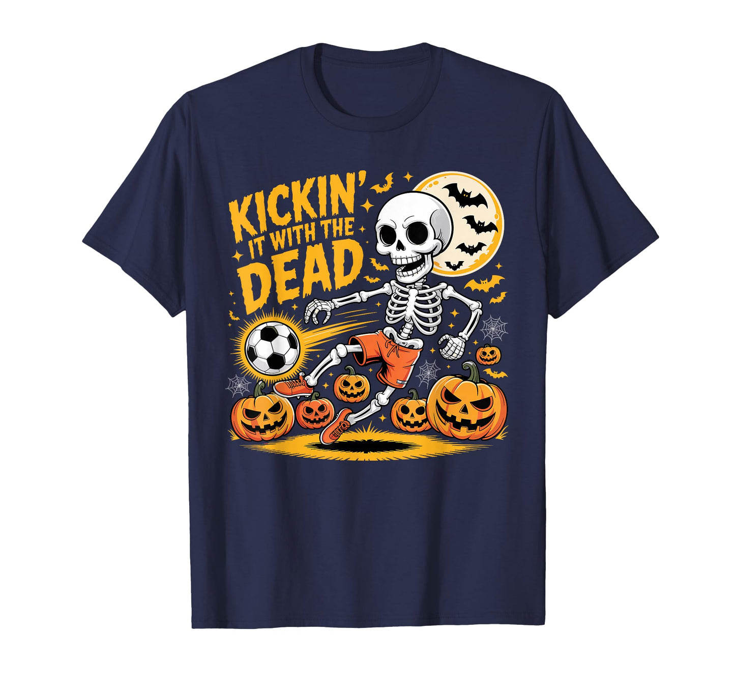 Kickin' It Halloween Skeleton Soccer Player T-Shirt