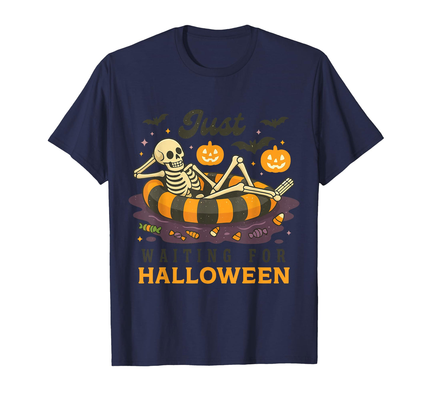 Just Waiting for Halloween Summerween Shirt T-Shirt