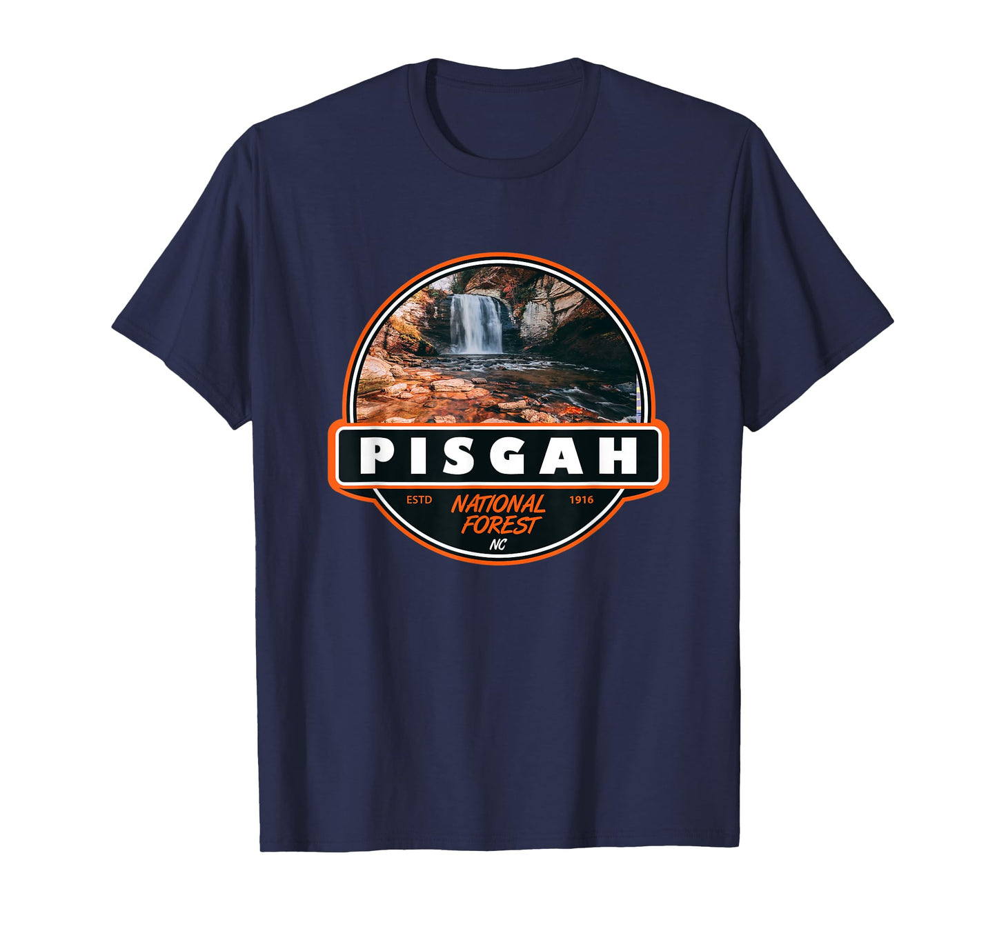 Pisgah National Forest North Carolina Badge T-Shirt
