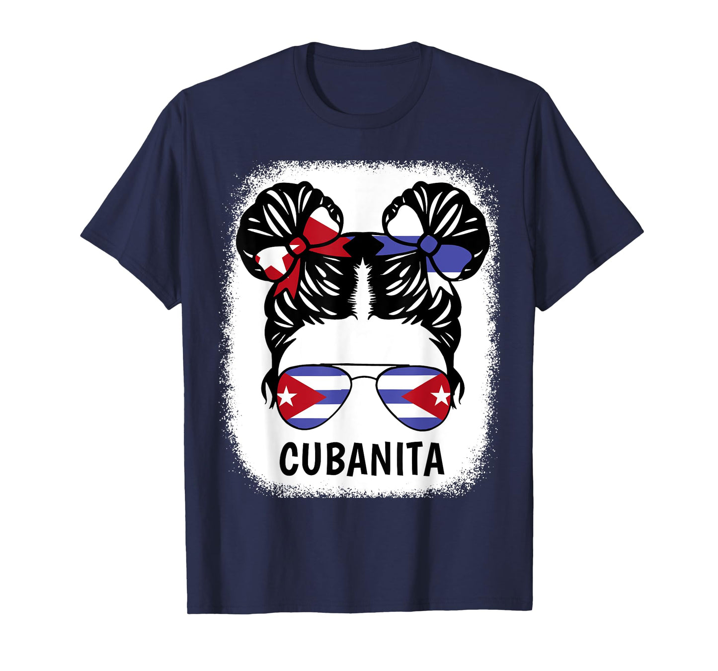Cubanita Cuban Girl Cuba Flag Kids Women Hispanic Heritage T-Shirt