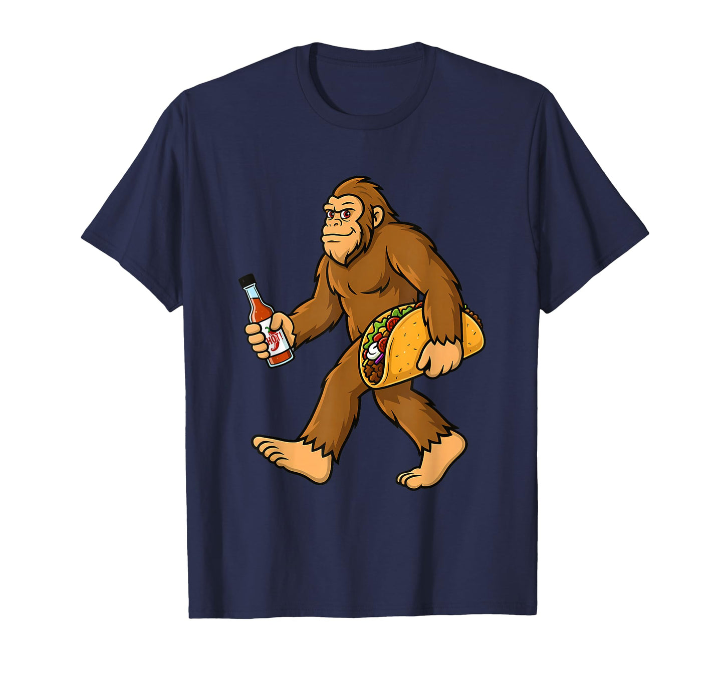 Bigfoot Taco Lover Sasquatch Cinco De Mayo Mexican Food T-Shirt