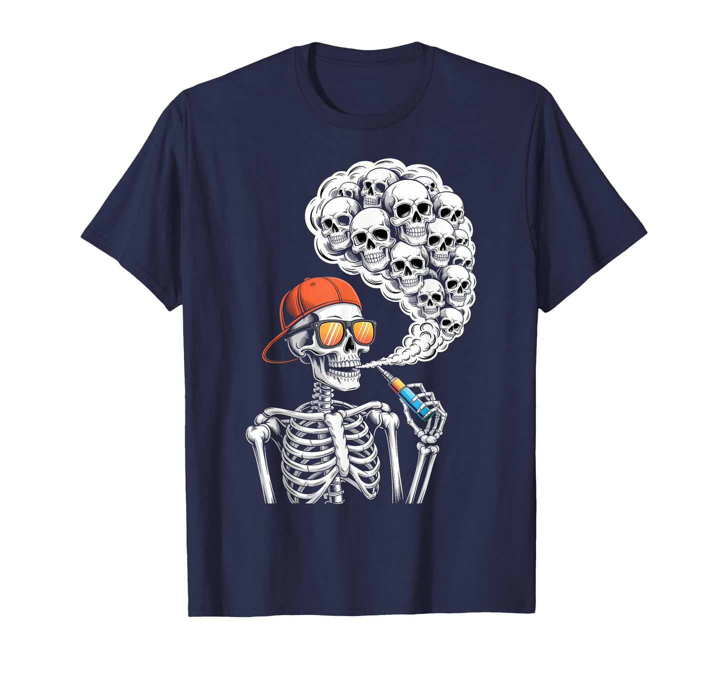 Halloween Skeleton Vaping Costume T-Shirt