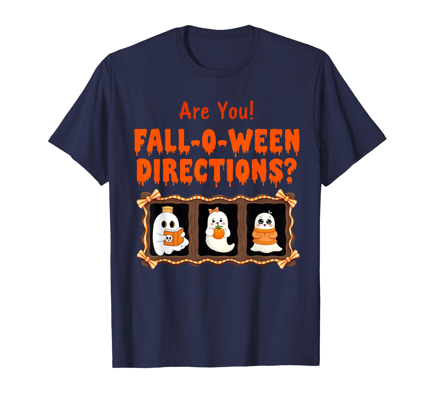 are You Fall O Ween Directions Funny Halloween Teacher Joke T-Shirt