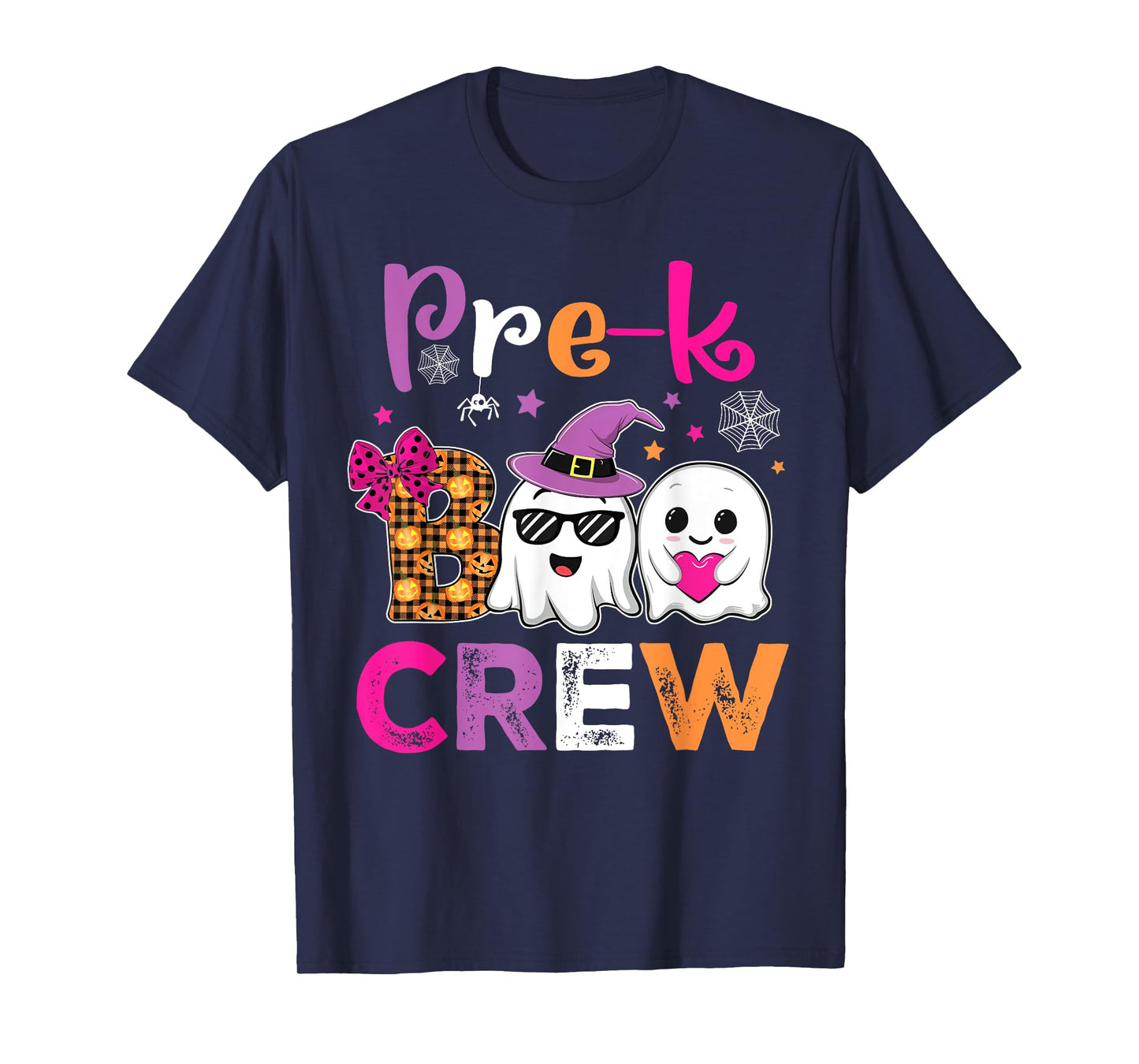 Funny Pre-K Boo Crew Teacher Kids Halloween Spooky Costume T-Shirt