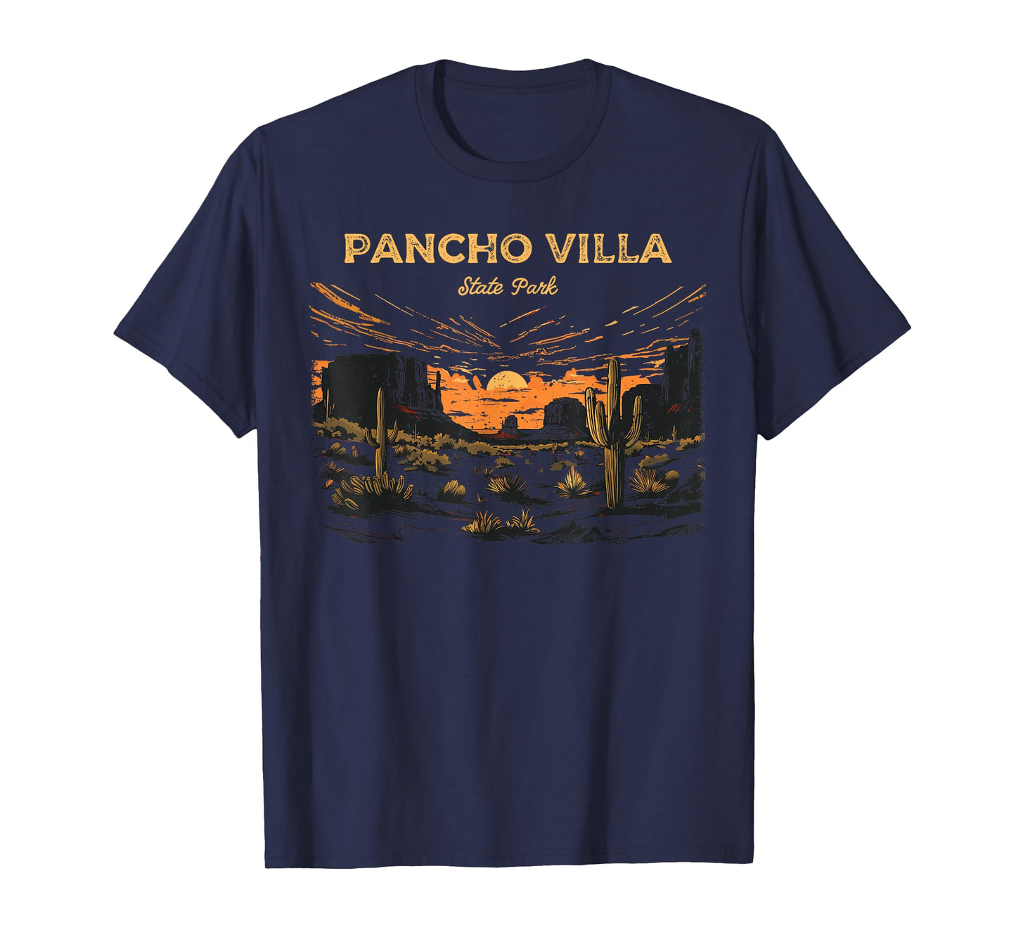 Pancho Villa State Park New Mexico Retro Vintage T-Shirt