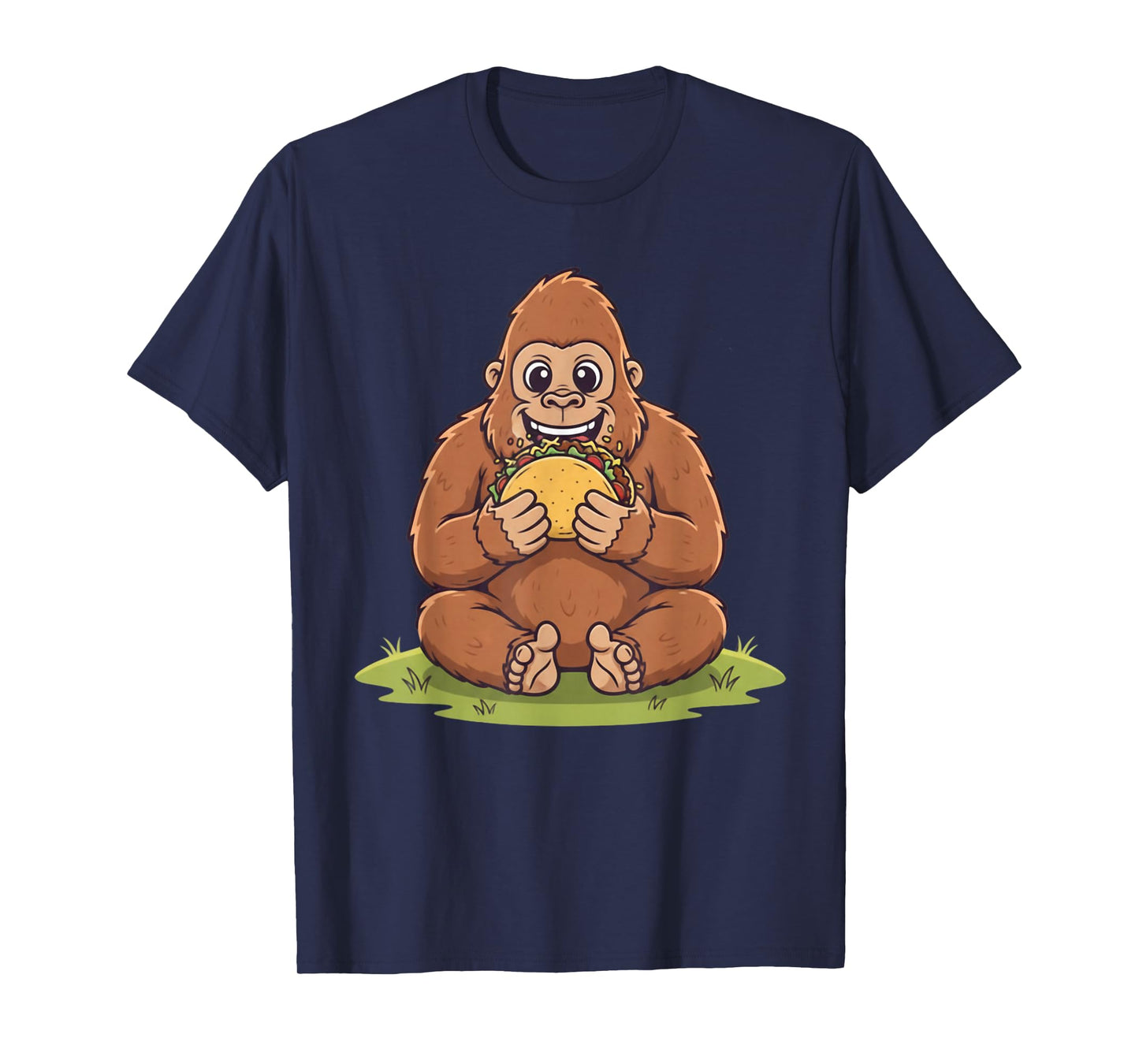 Taco Lover Bigfoot Vintage Design Gift for Men Women Kids T-Shirt