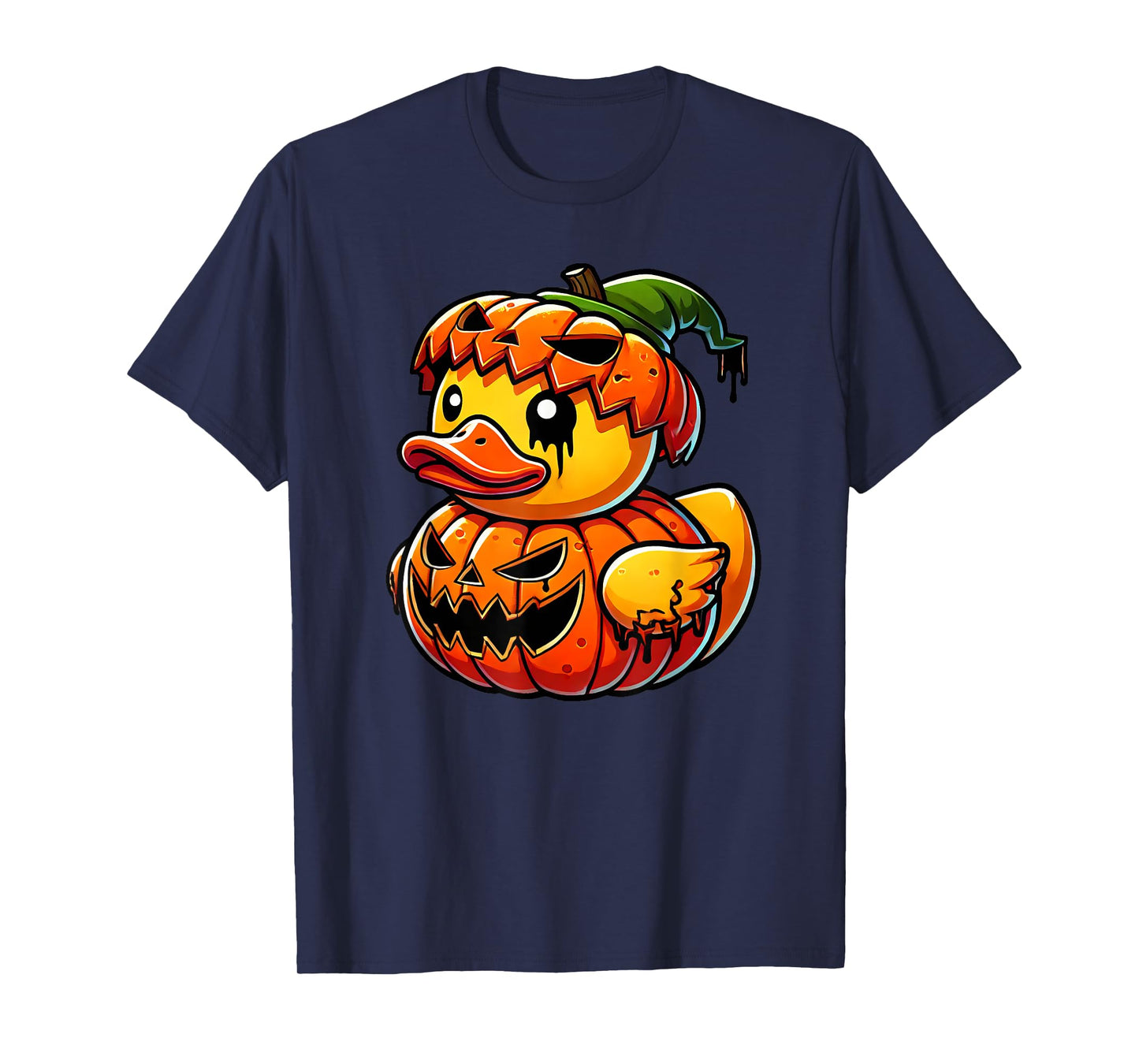 Funny Duck Pumpkin Halloween Costume Boys Girls Kids T-Shirt