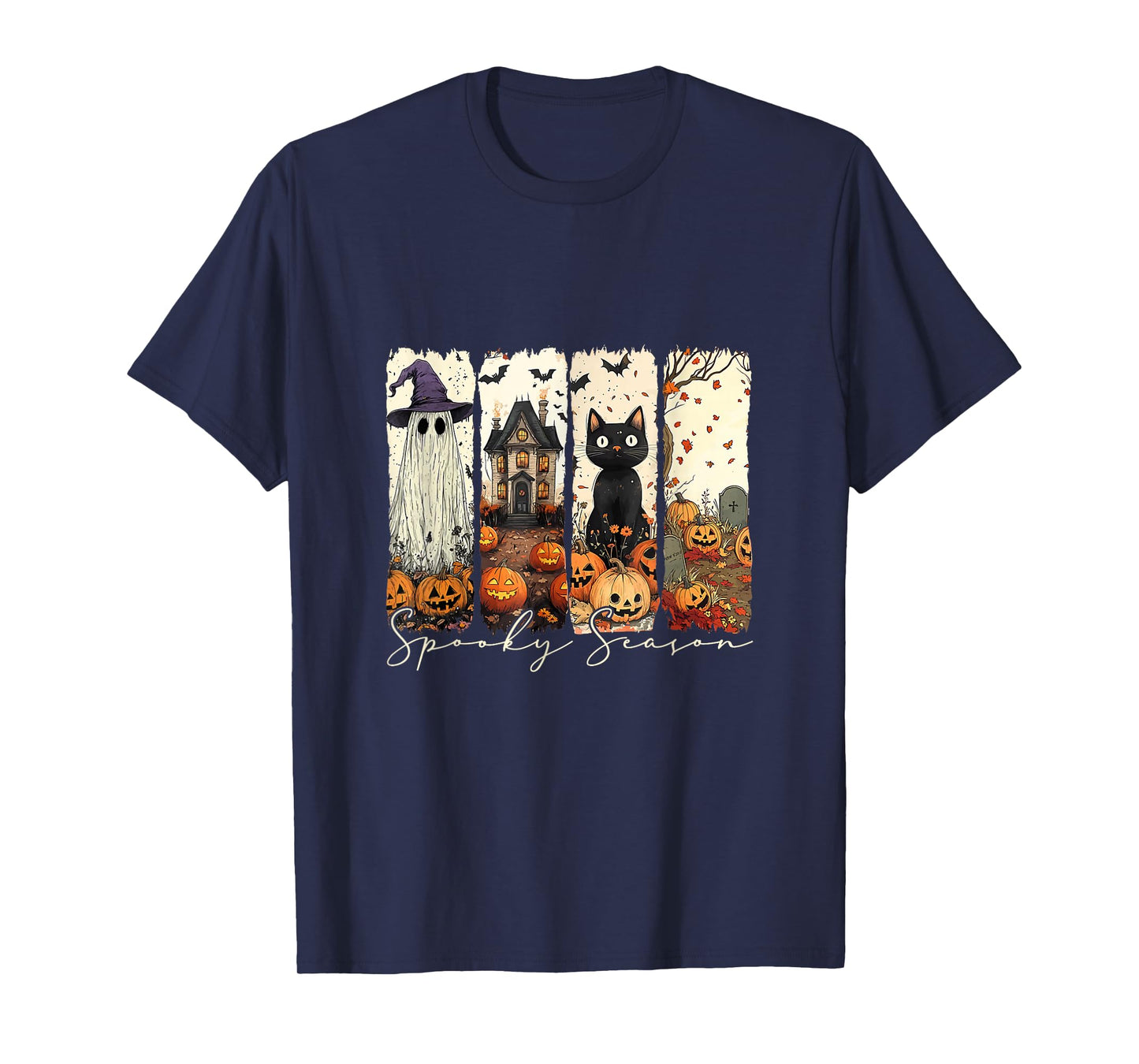 Vintage Halloween Horror Spooky Season T-Shirt