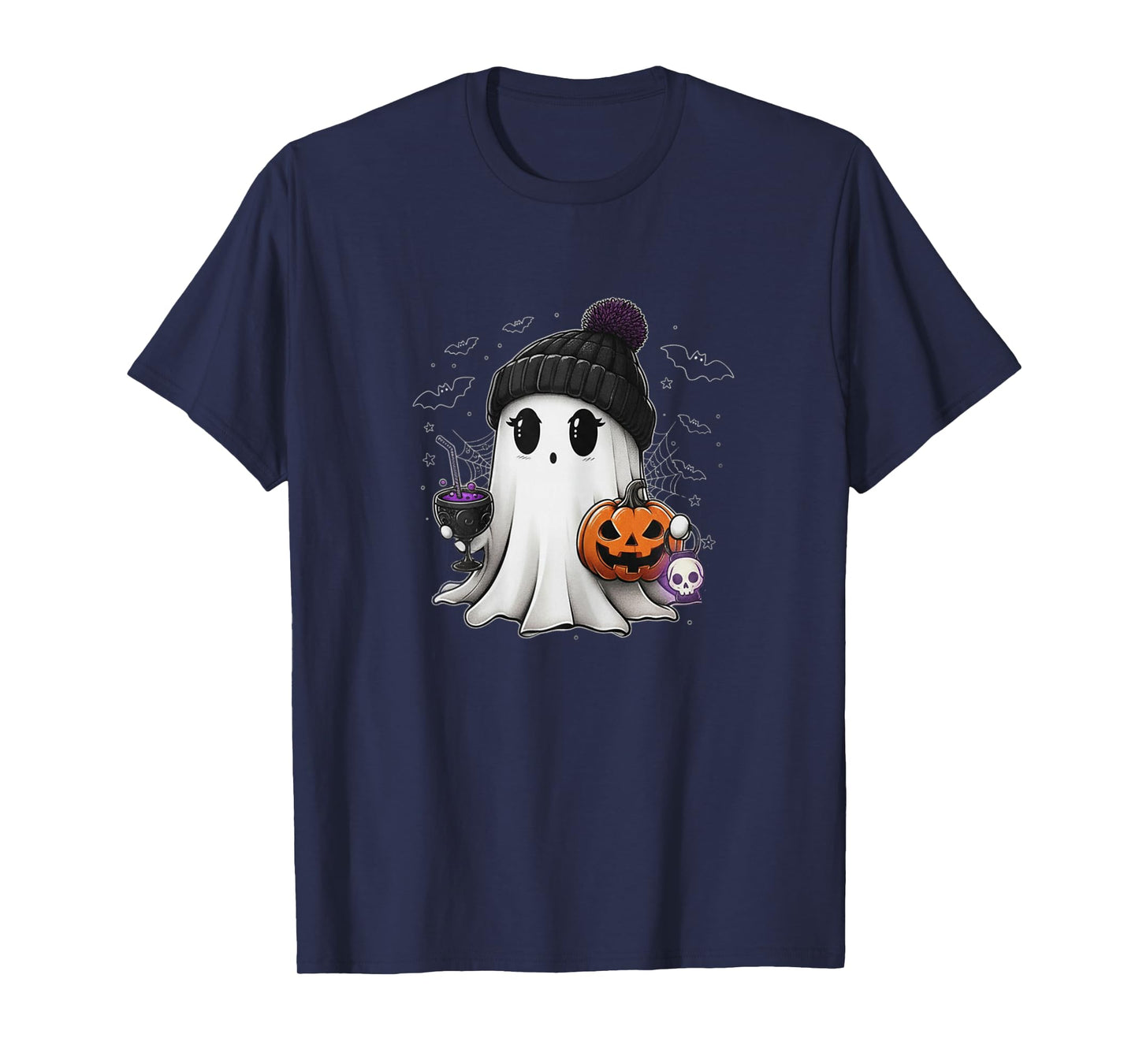 Kawaii Pastel Goth Whimsy Cute Creepy Ghost Women Girls Kids T-Shirt