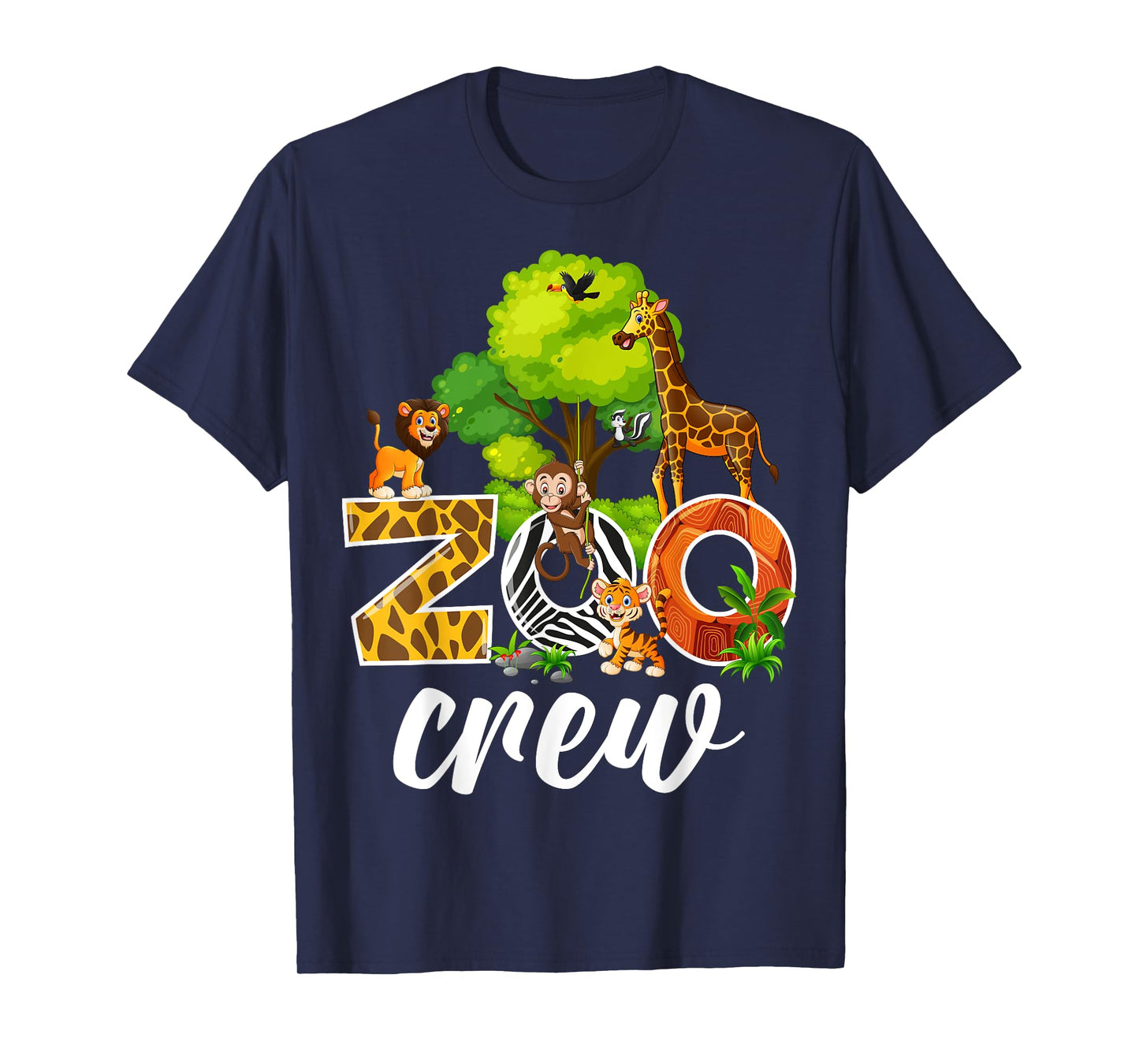 Zoo Keeper Safari Wildlife Jungle Animals Zoo Crew T-Shirt