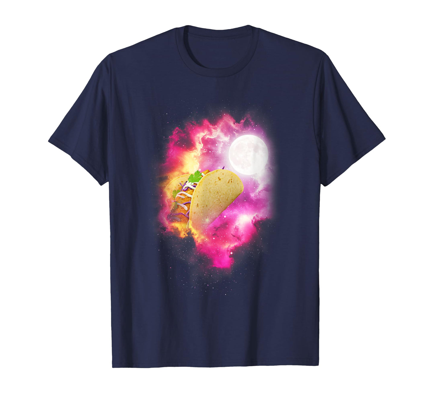 One Taco Howling at The Moon Pink Moon Taco Lover T-Shirt