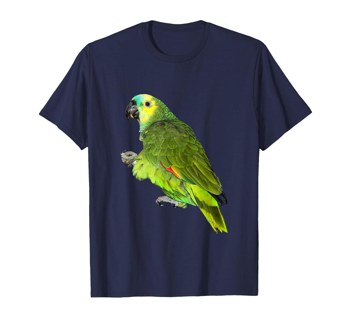 Art Attack Green Parrot T-Shirt, Kids, Unisex, Short Sleeve, Small