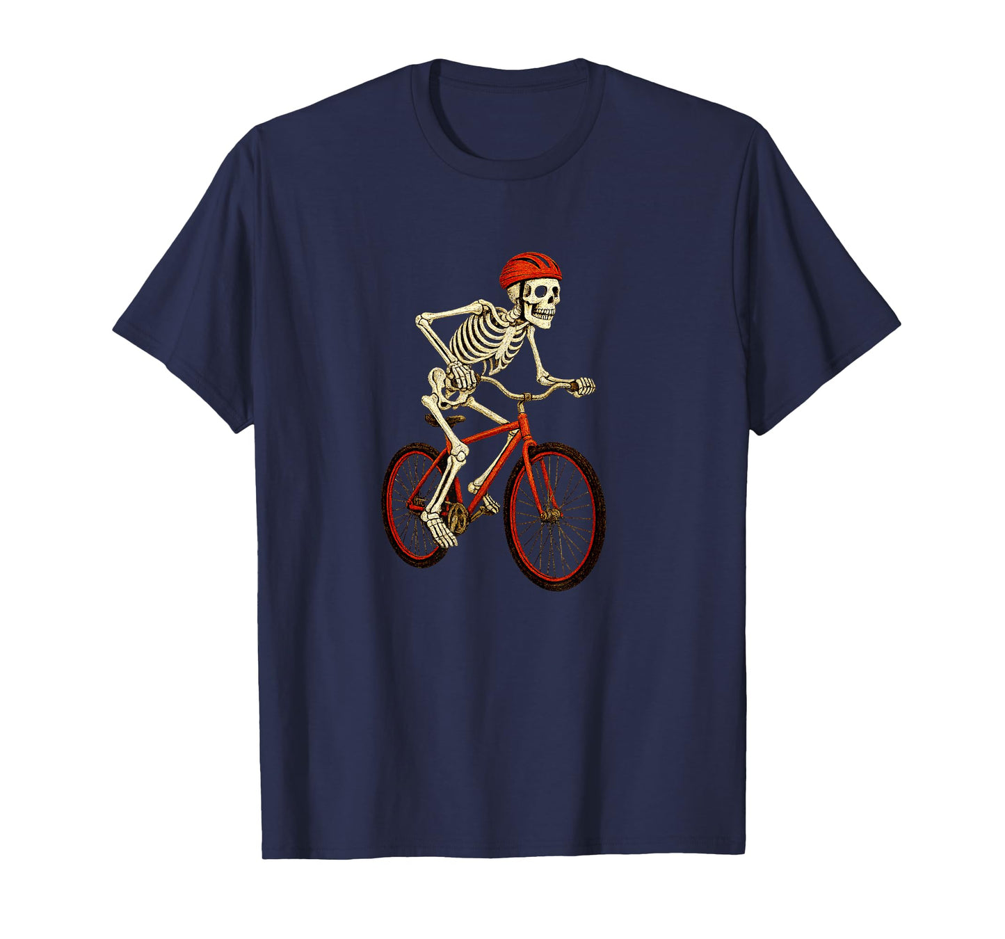 Skeleton Cyclist - Cycling Cycler Bicycle Bike Mountain Road T-Shirt