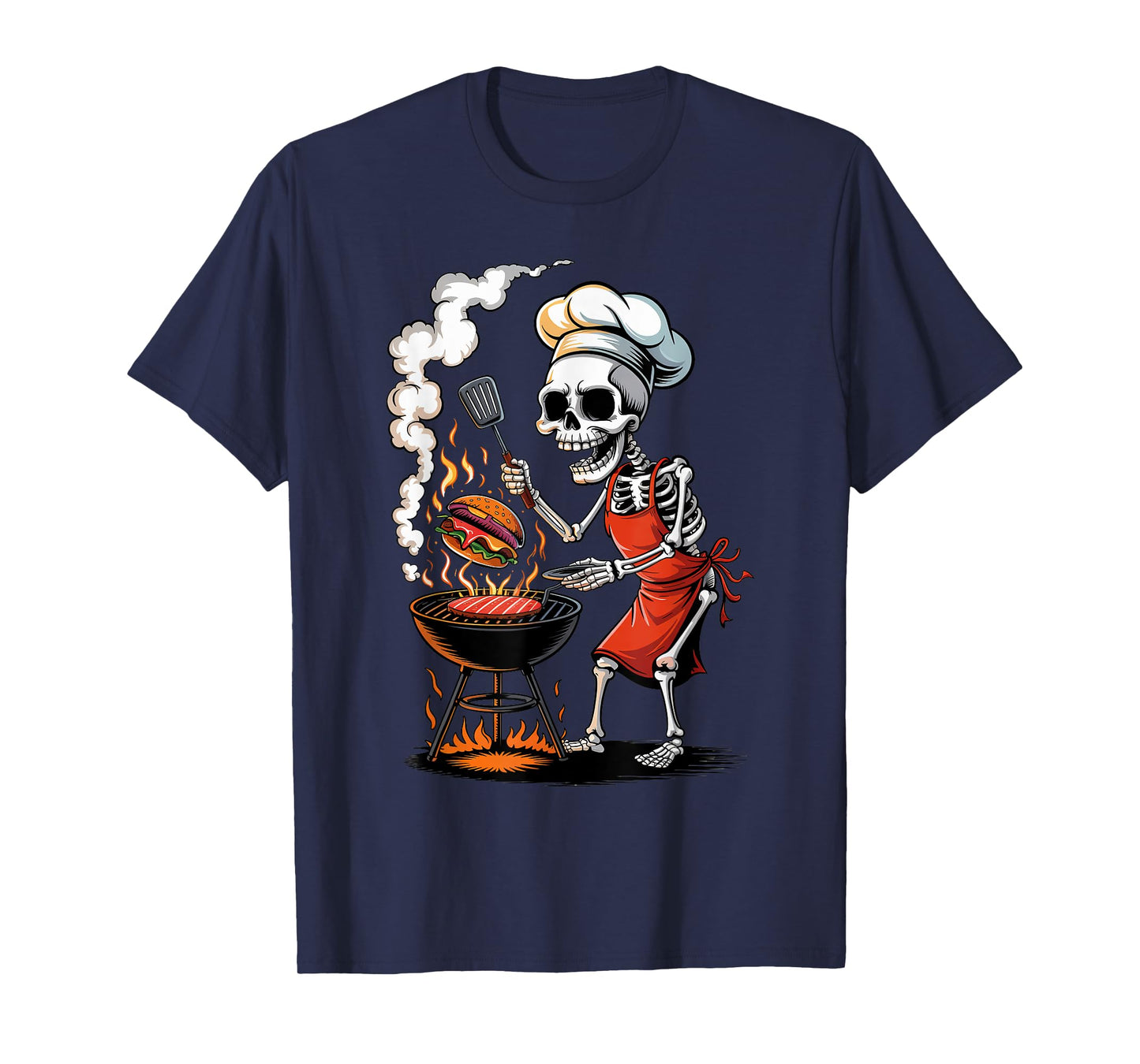 Halloween Skeleton BBQ Grilling Funny Costume Trick or Treat T-Shirt