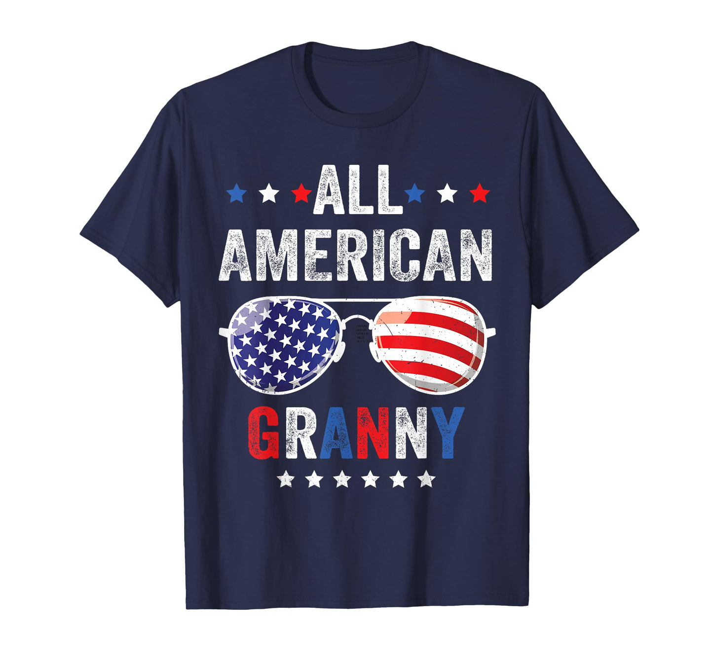 All American Granny USA Flag 4th of July Sunglasses Family T-Shirt