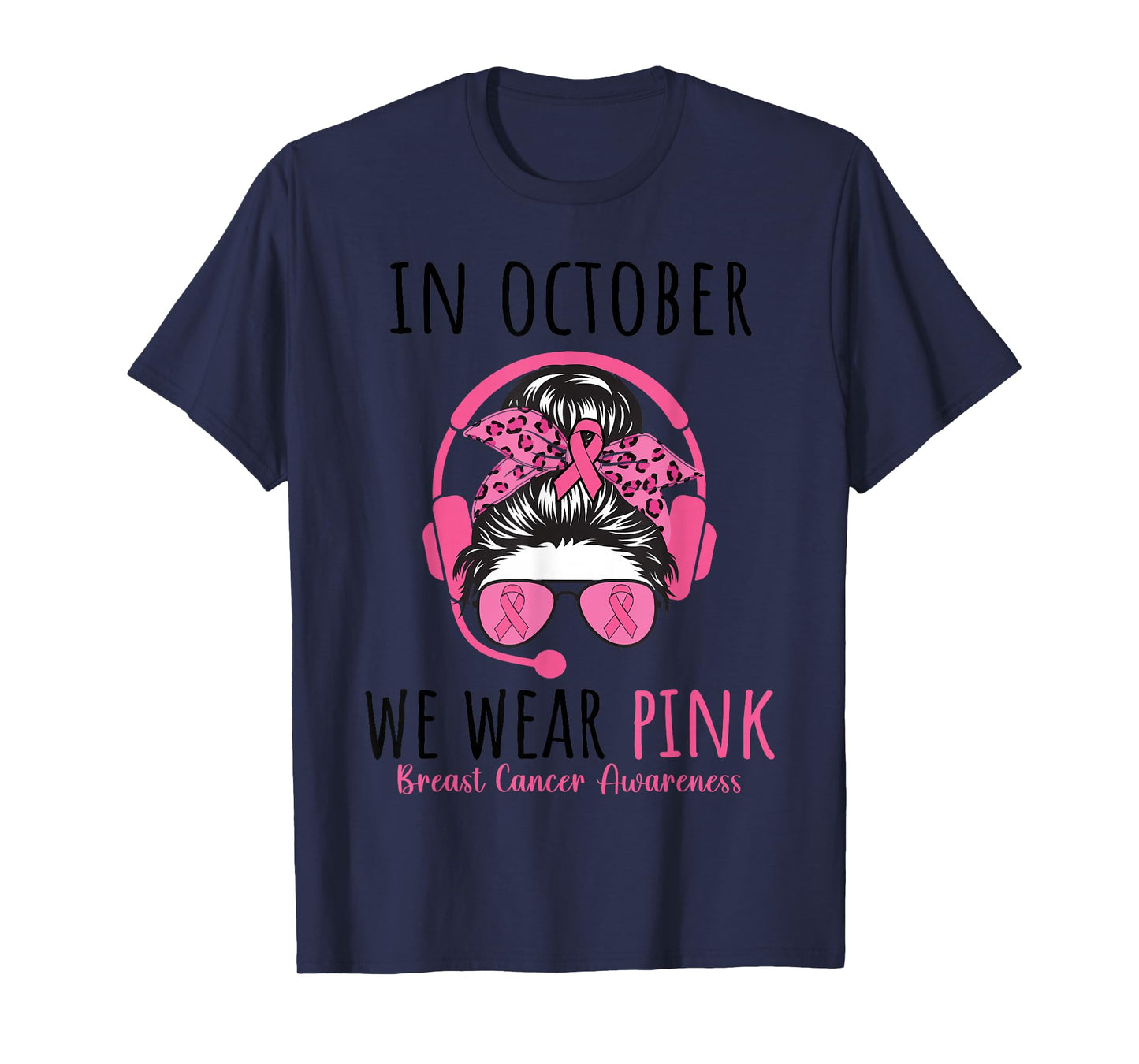 Dispatcher Breast Cancer Awareness Pink Ribbon Women T-Shirt