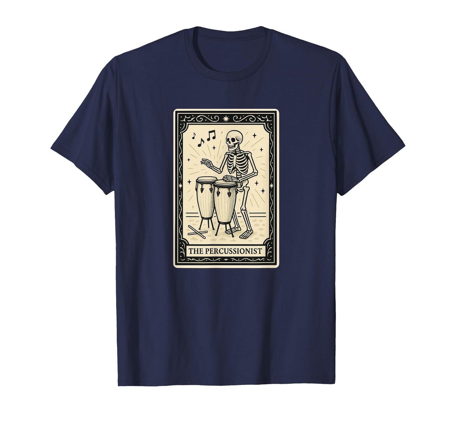 Percussionist Tarot Card - Halloween Spooky Gothic Drums T-Shirt